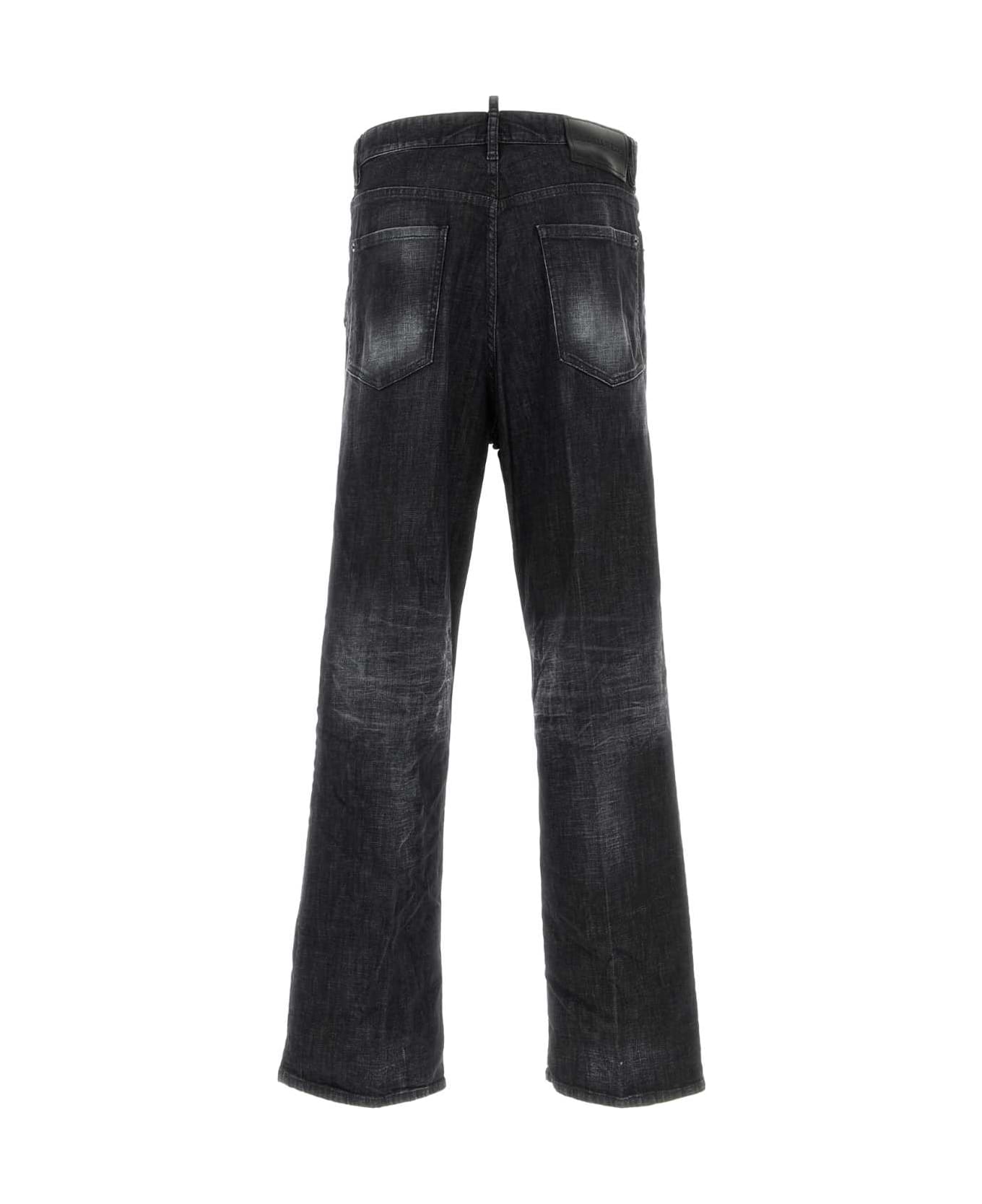 Dsquared2 Black Stretch Denim Loose Jeans - Black