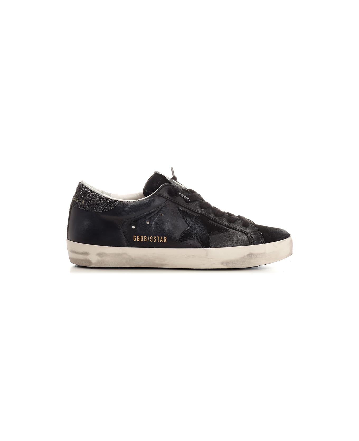 Golden Goose Black Super-star Sneakers - Nero