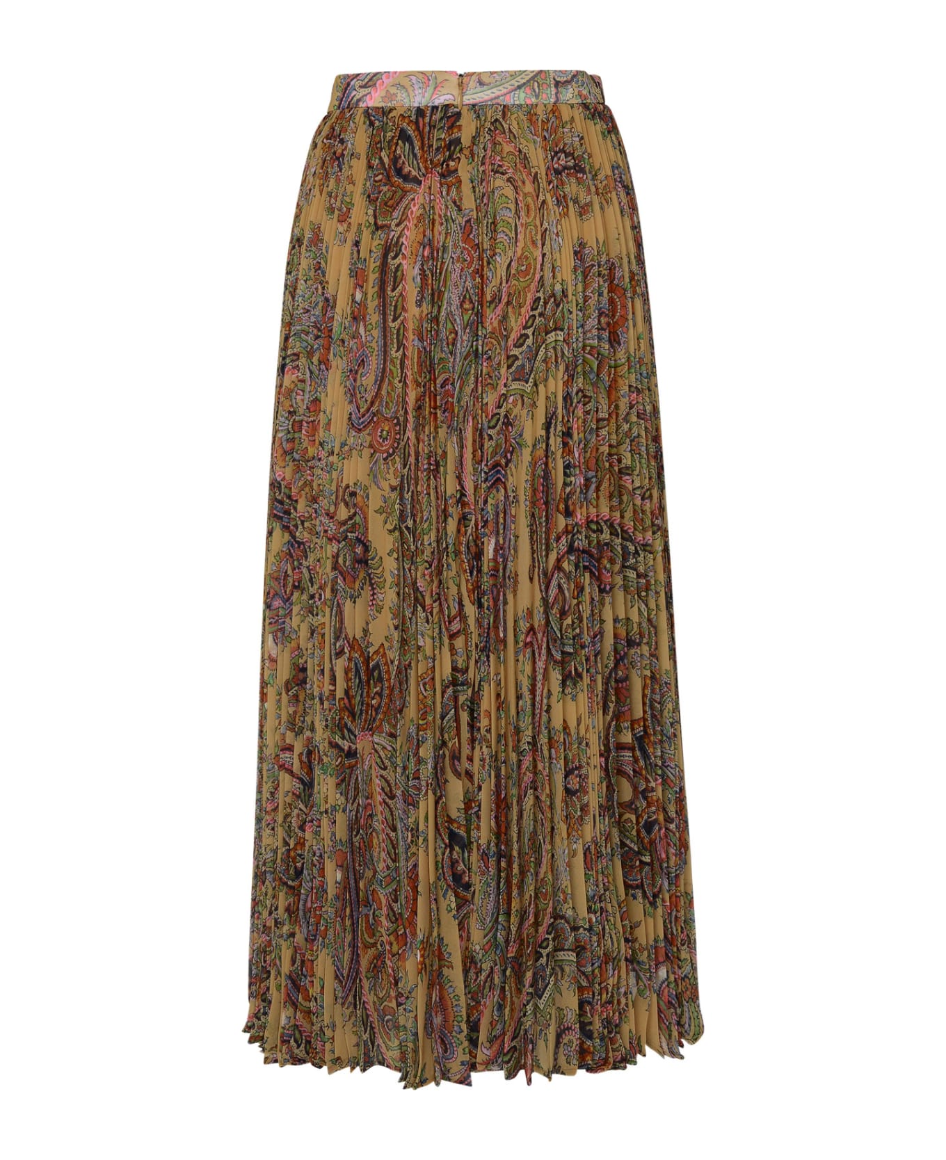 Etro Multicolored Georgette Skirt - Multicolor