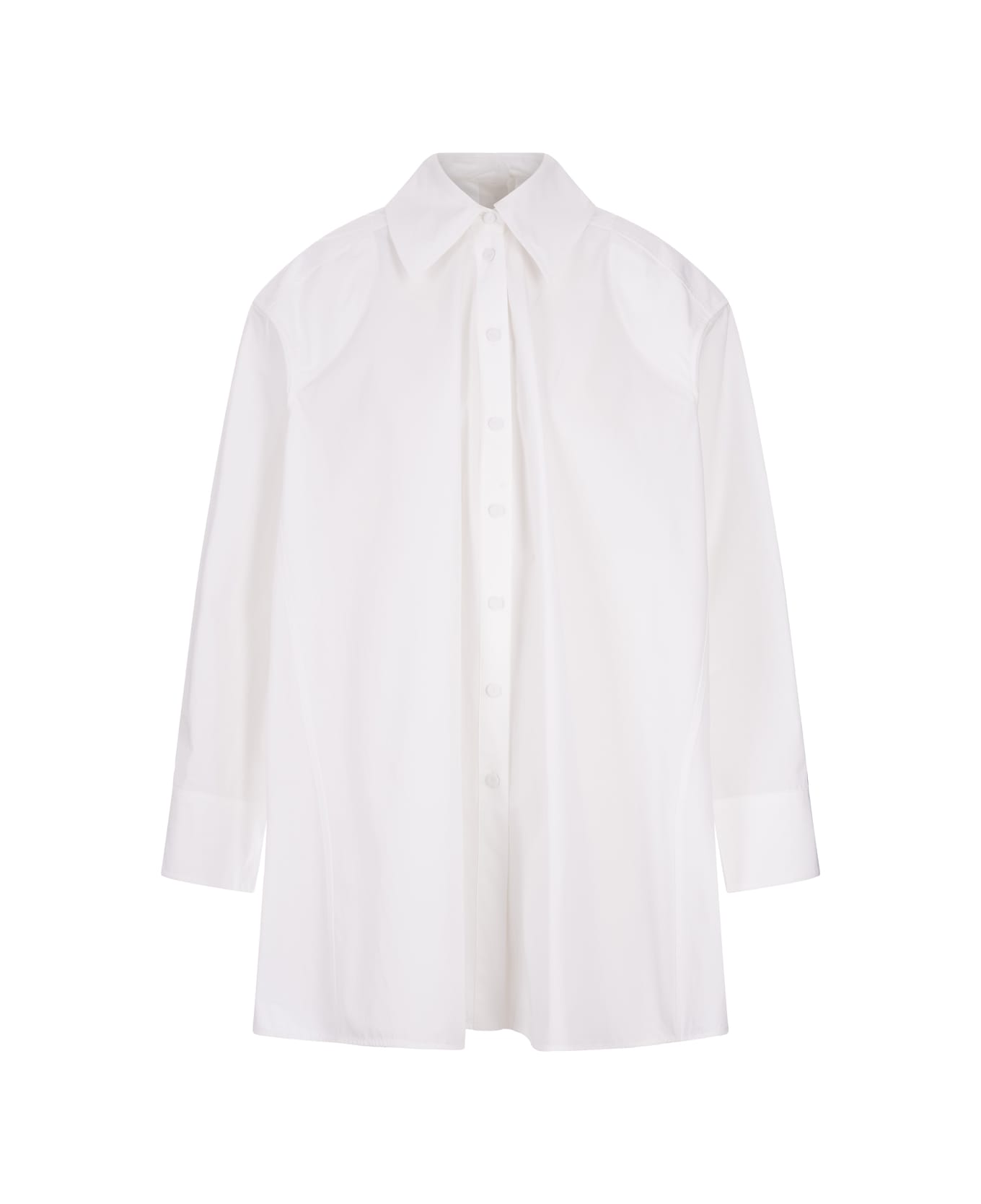 Jil Sander White Cotton Voluminous Shirt - White シャツ