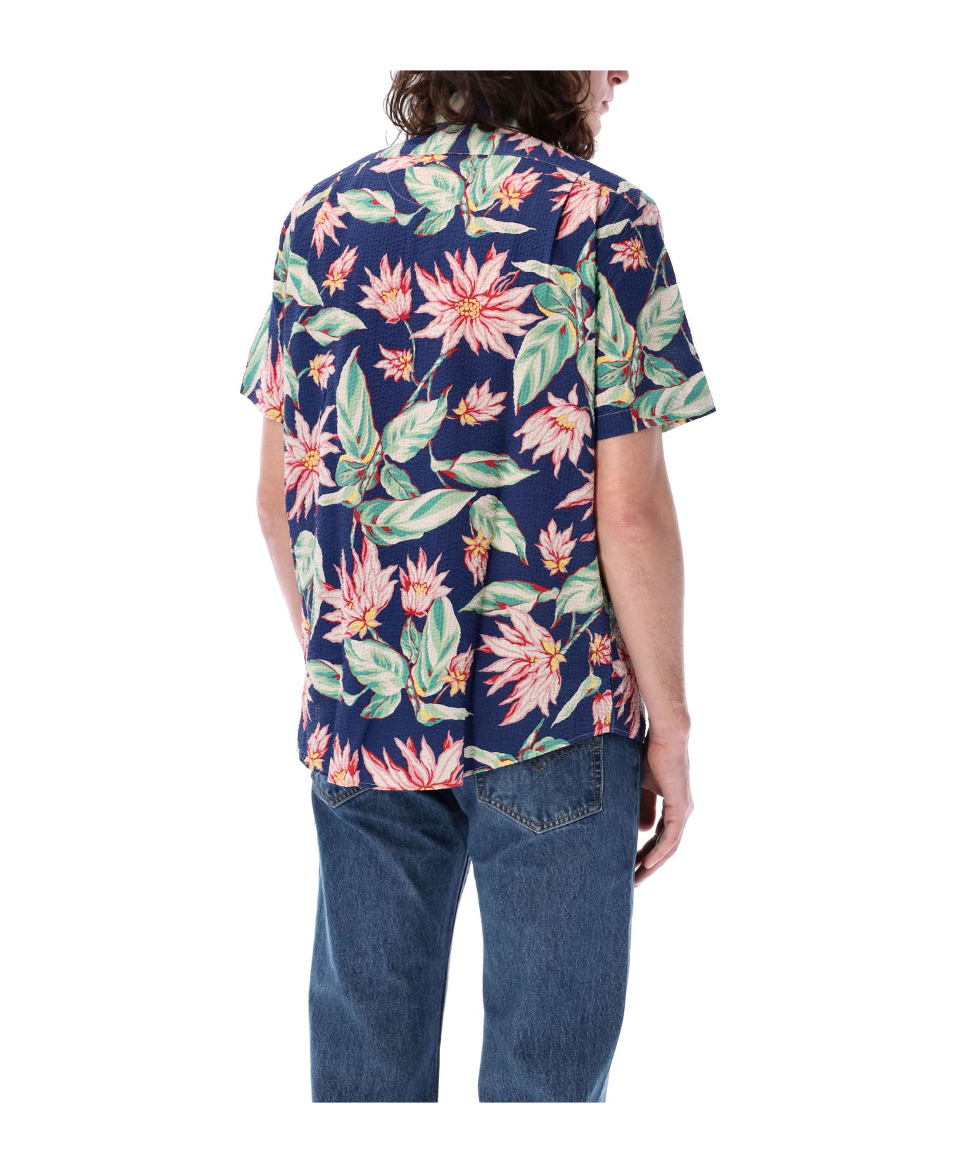 Polo Ralph Lauren Seersucker Short Sleeves Shirt - NAVY