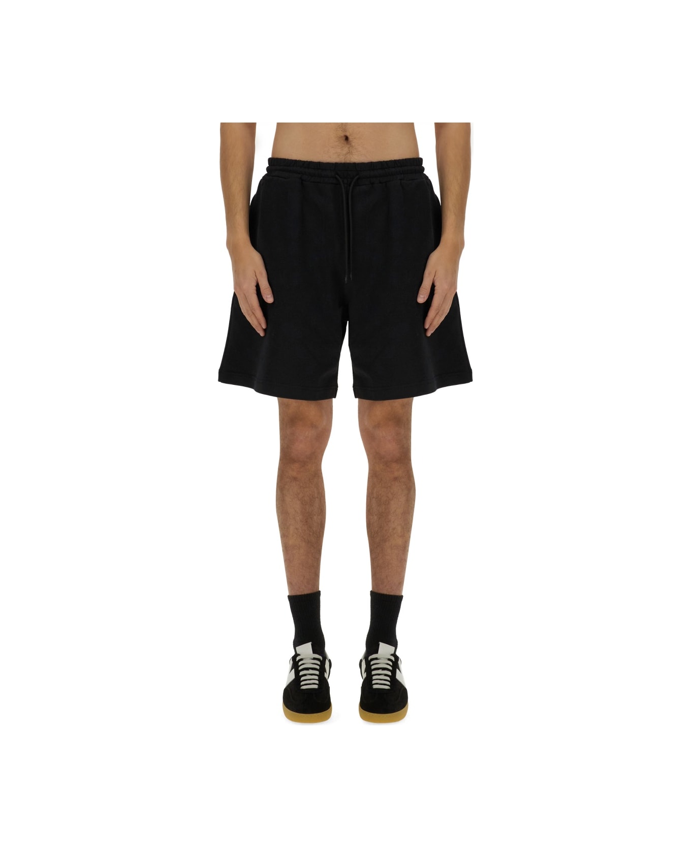 MSGM Shorts With Micro Logo - BLACK
