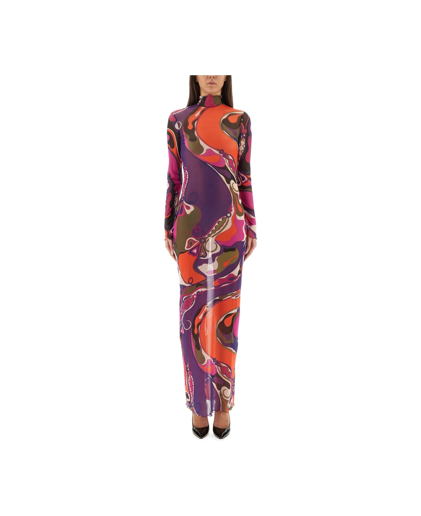 Pucci Orchid Print Dress - MULTICOLOUR