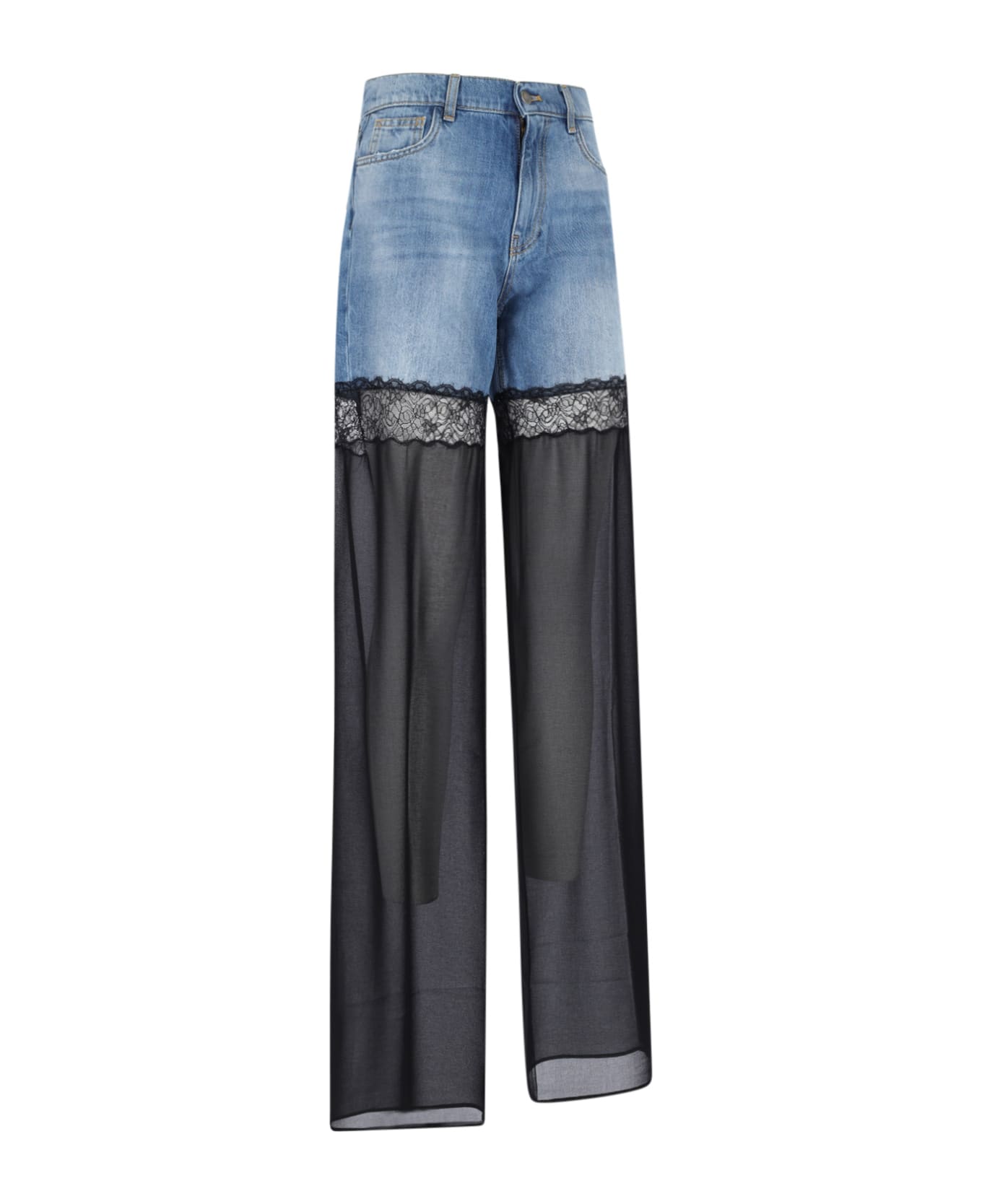 Nensi Dojaka Hybrid Straight Jeans - Black  