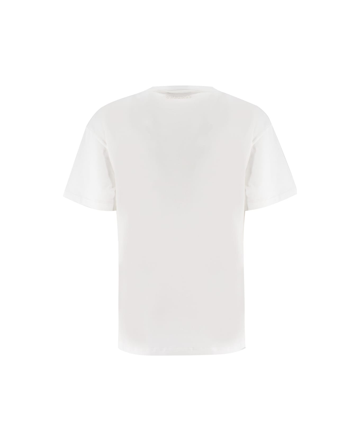 Ermanno Firenze T-shirt - WHITE/SAND DESERT