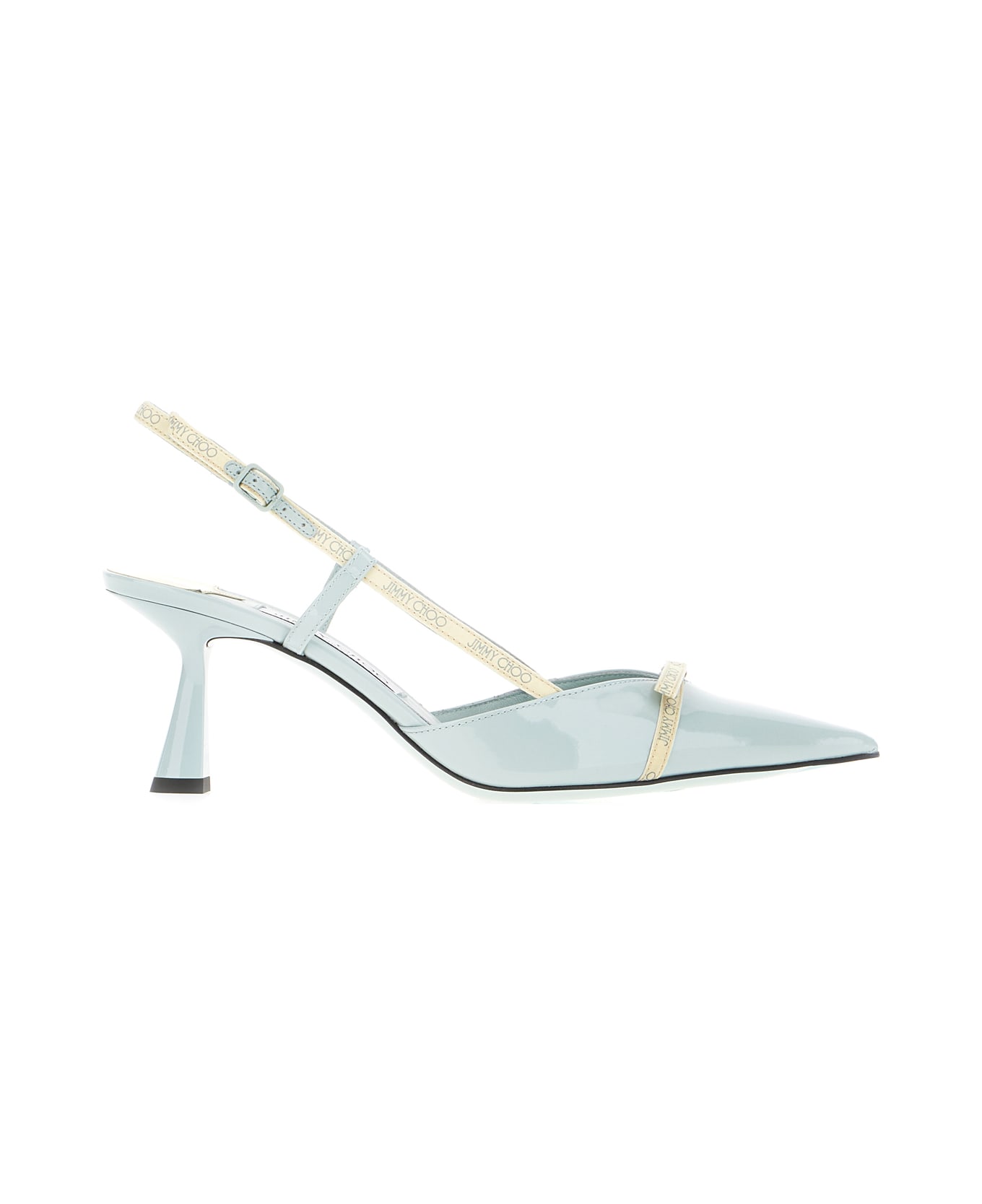 Jimmy Choo Pastel Light Blue Leather Camila Pumps - LIGHT GREEN