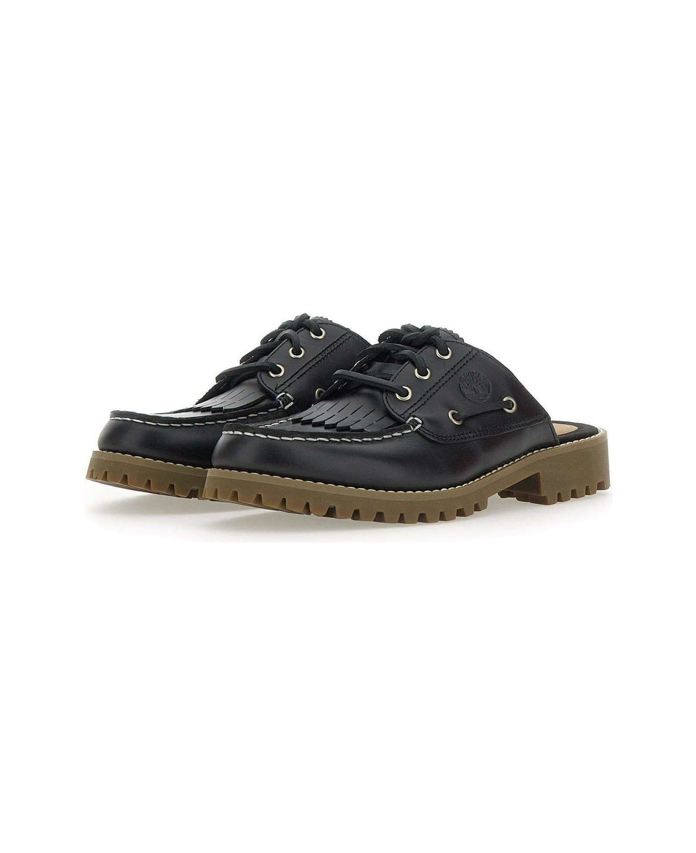 Timberland Noreen Lace-up Slippers - Black フラットシューズ