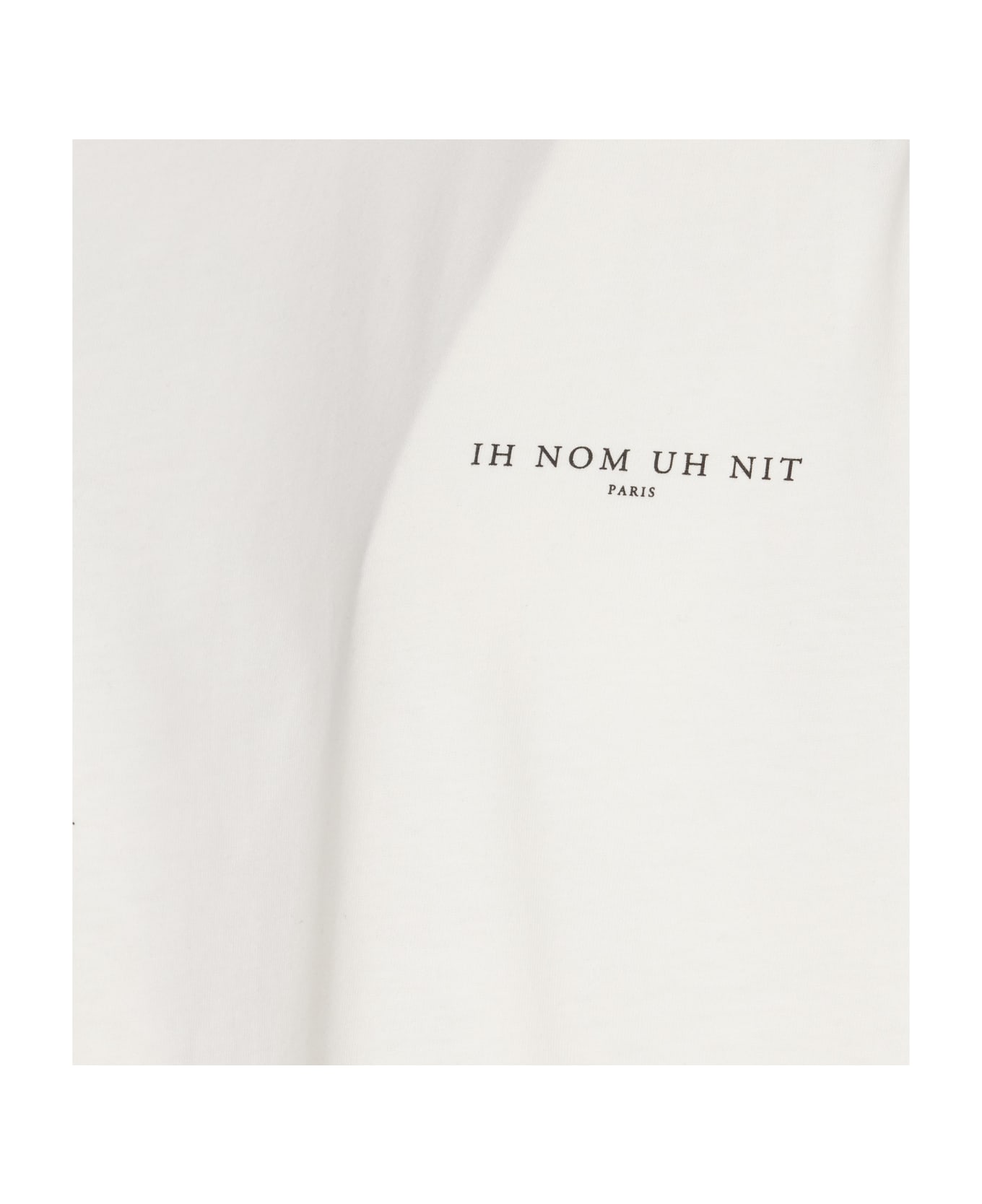 ih nom uh nit Black Roses And Pearls Logo T-shirt - Off White