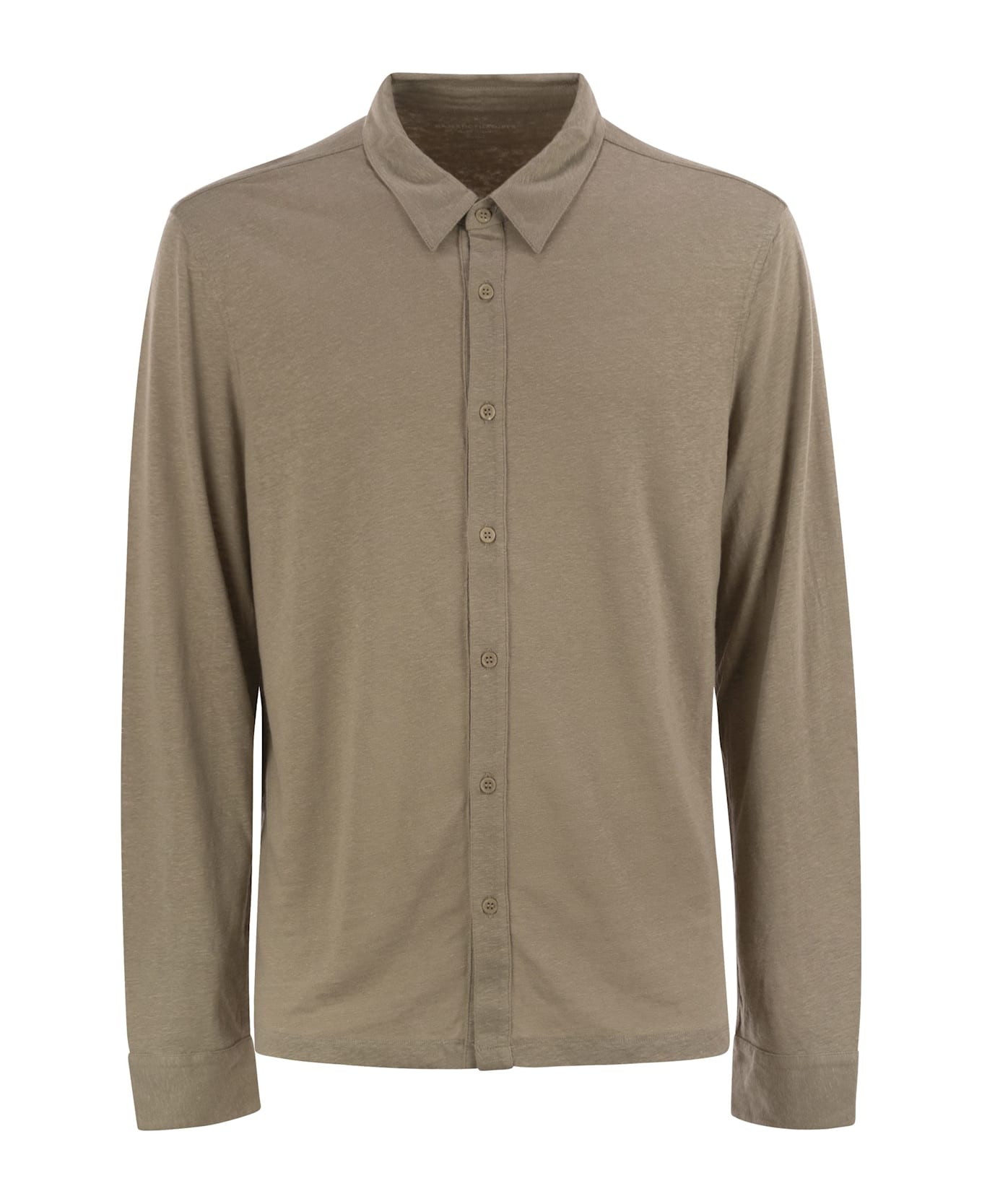 Majestic Filatures Linen Long-sleeved Shirt - Sand