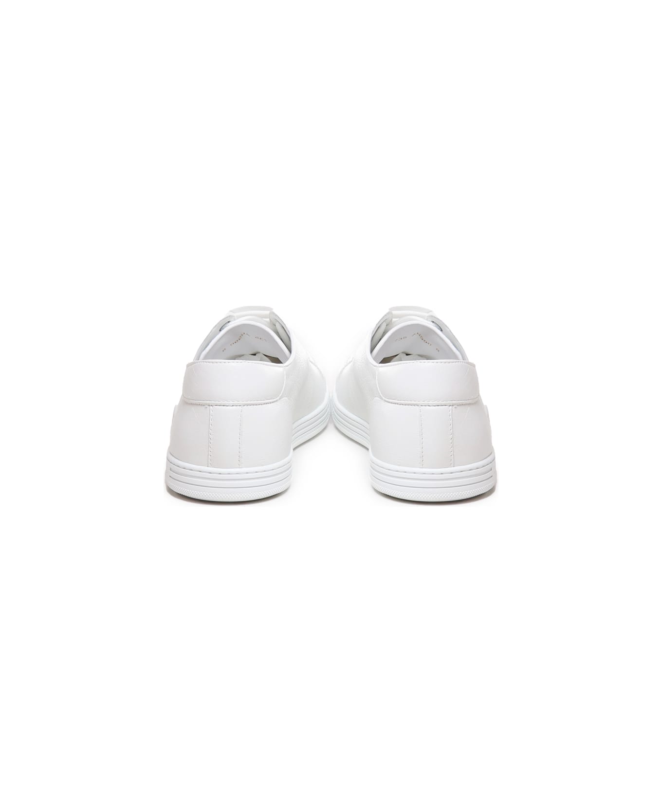 Dolce & Gabbana Sneakers Saint Tropez In Calfskin - White