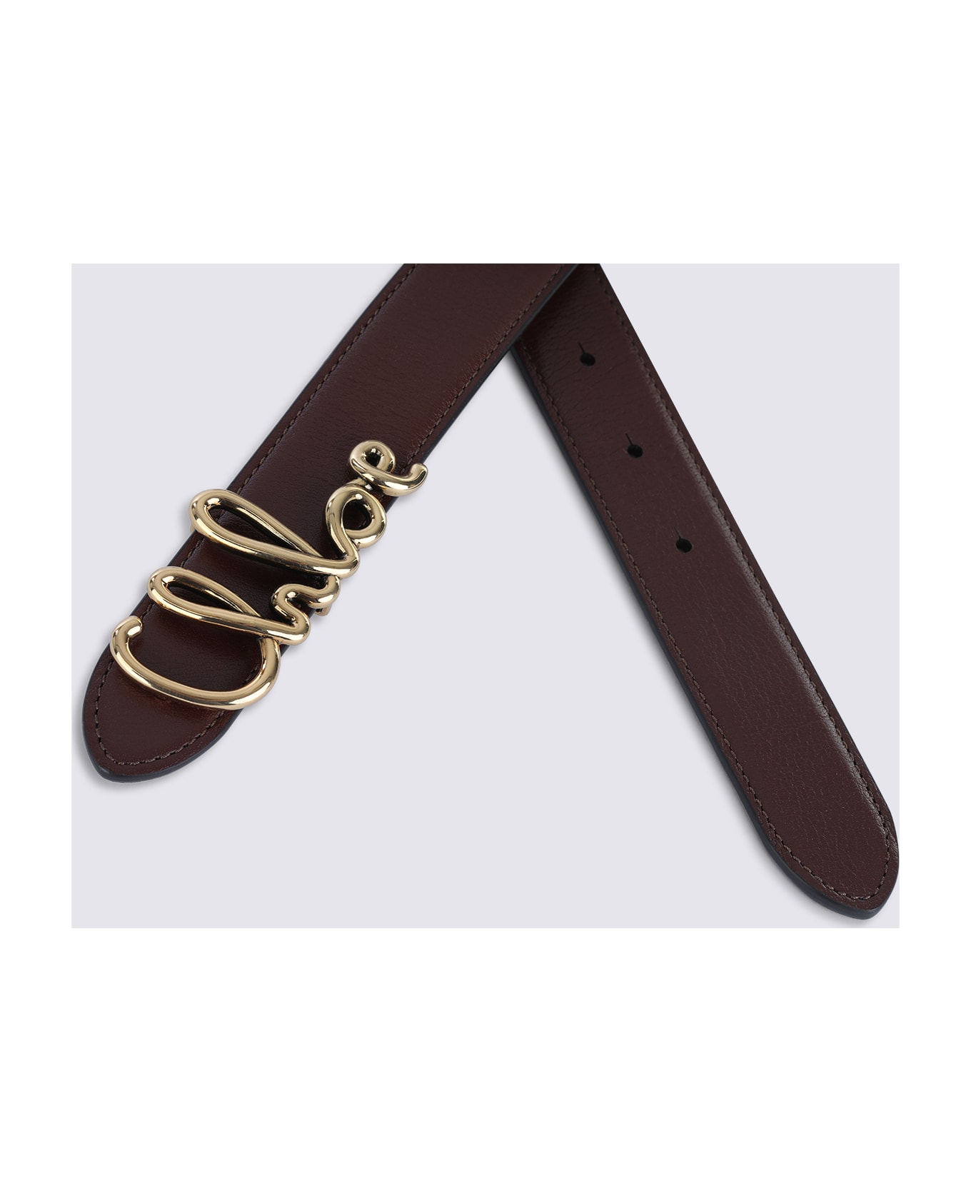 Chloé Brown Leather Belt - CRAFTY BROWN