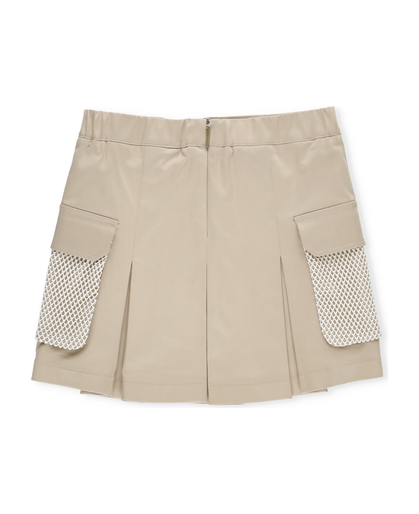 MSGM Logoed Skirt - Beige