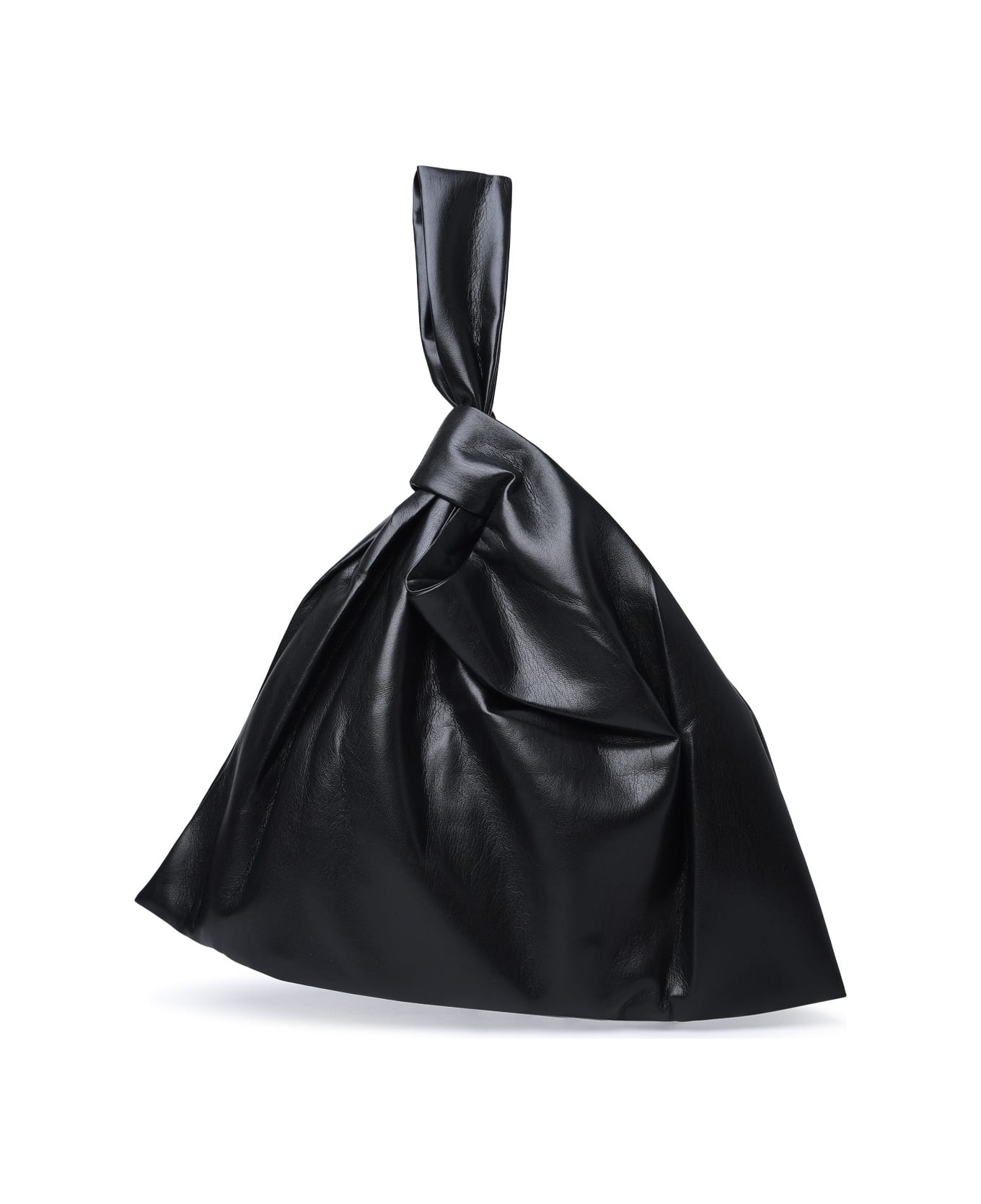 Nanushka Large 'jen' Black Vegan Leather Bag - Black トートバッグ