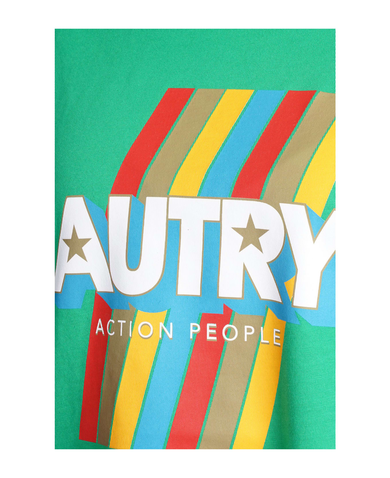 Autry T-shirt In Green Cotton - green