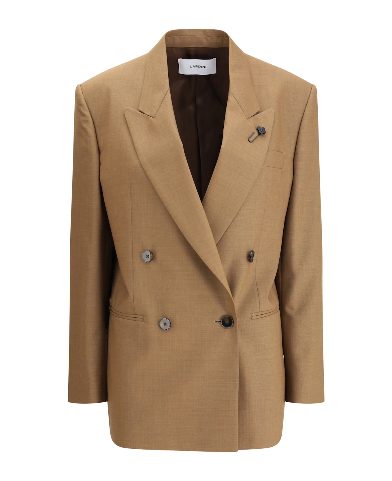 Lardini Double-breasted Jacket In Pure Virgin Wool