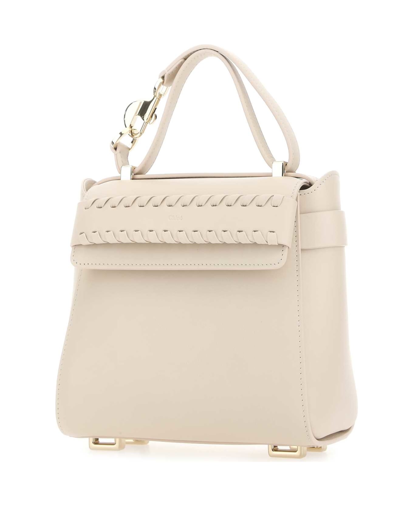 Chloé Light Pink Leather Small Nacha Handbag - 6H3