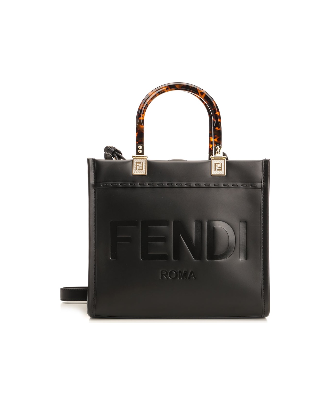 Fendi "sunshine" Small Shopper Bag - Black