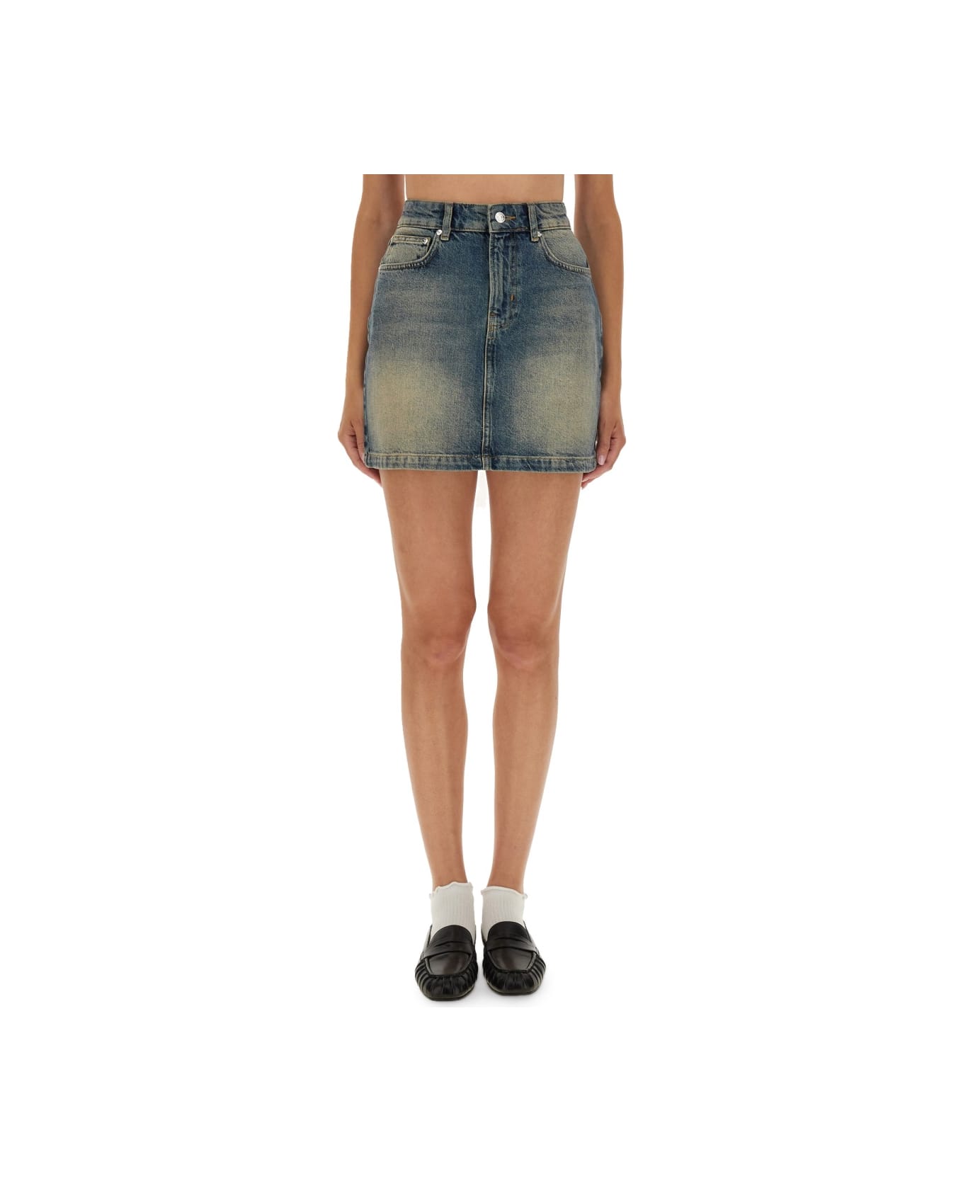 M05CH1N0 Jeans Denim Skirt - DENIM