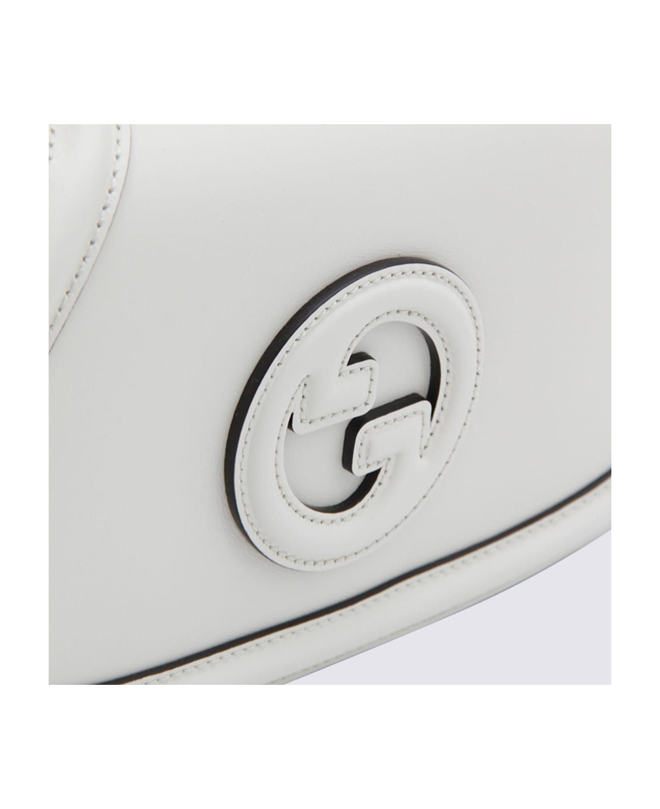 Gucci White Leather Blondie Medium Shoulder Bag
