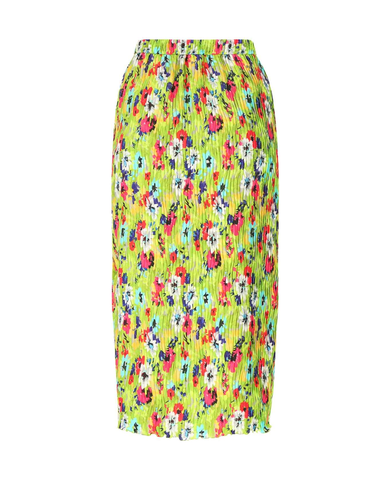 MSGM Printed Polyester Skirt - 36