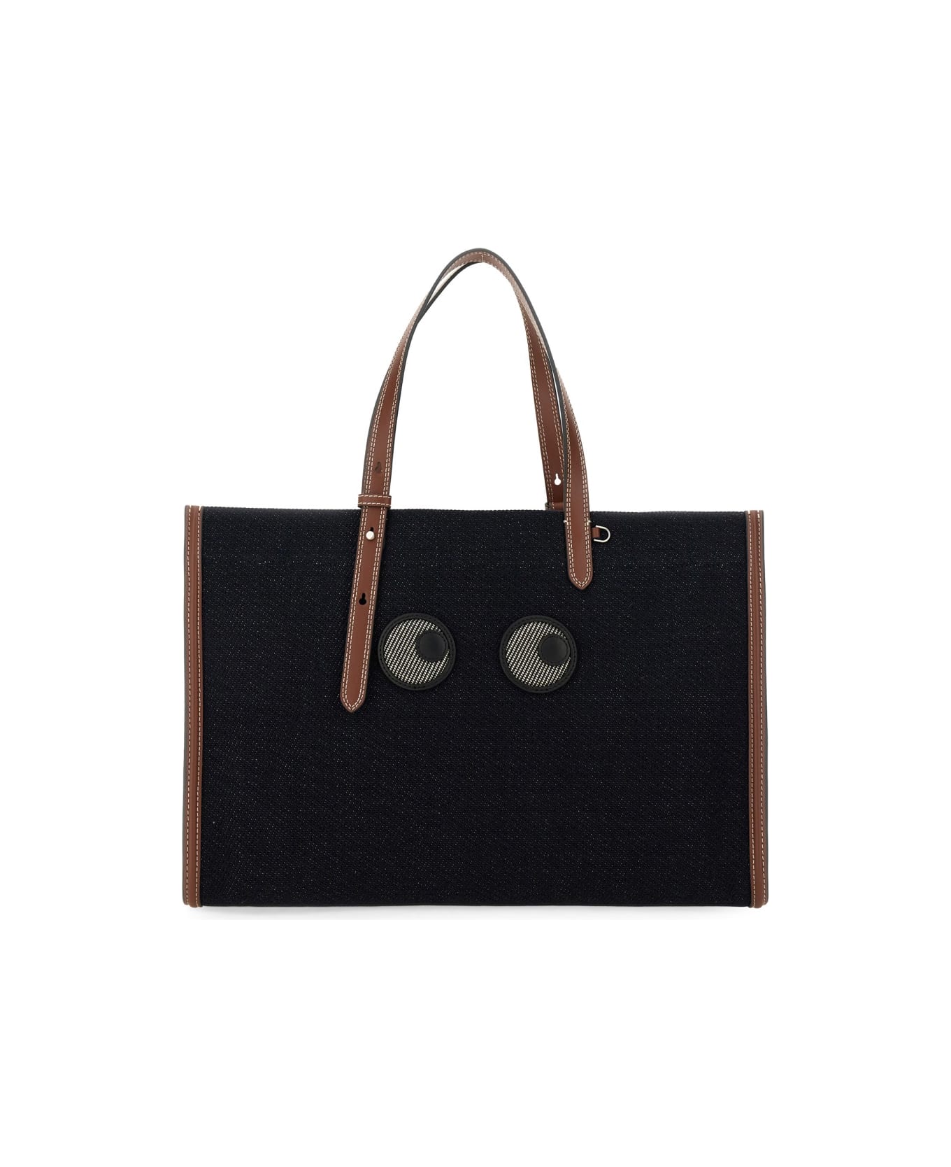 Anya Hindmarch "e/w Eyes" Tote Bag - BLUE