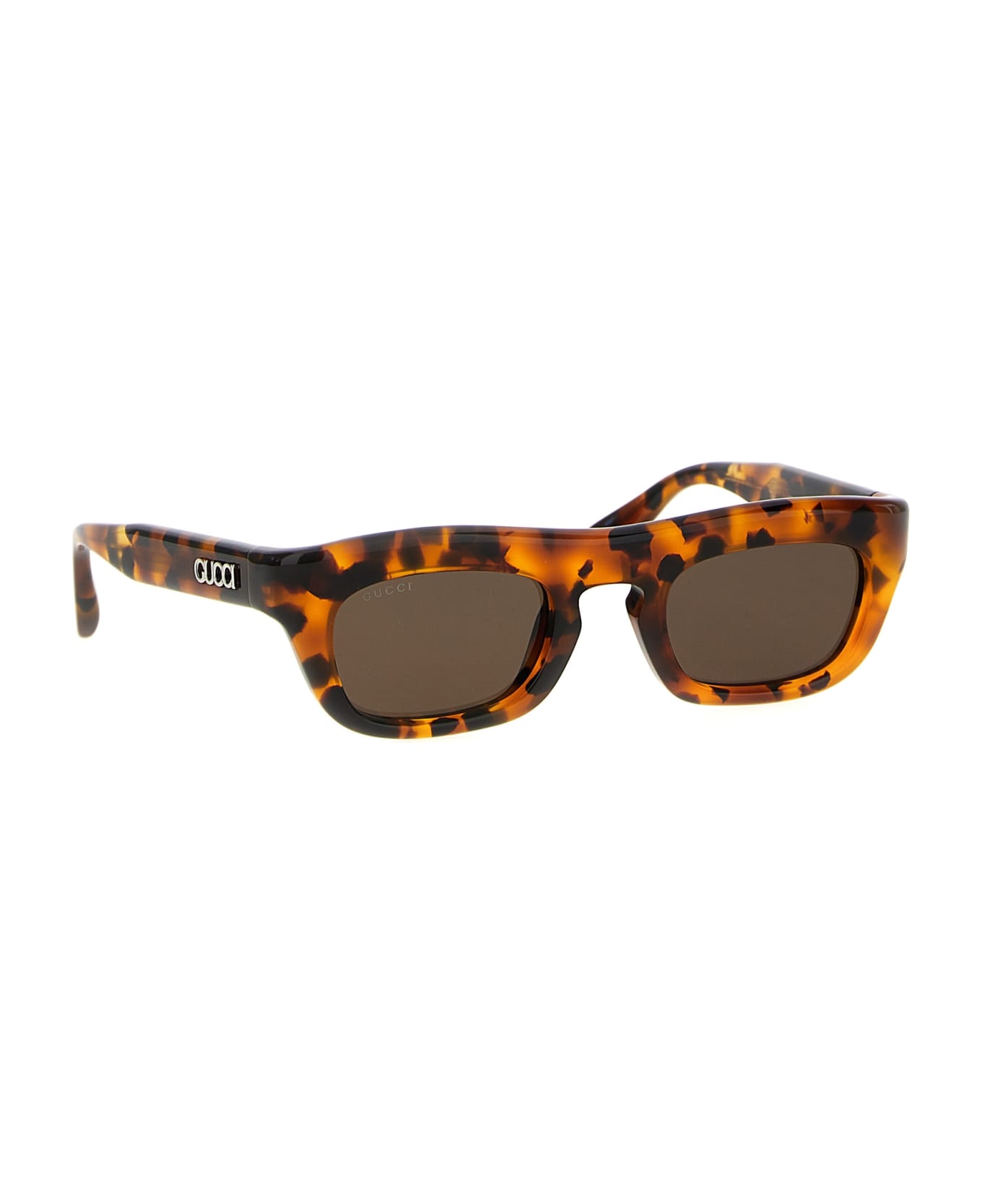 Gucci Rectangular Sunglasses - Brown