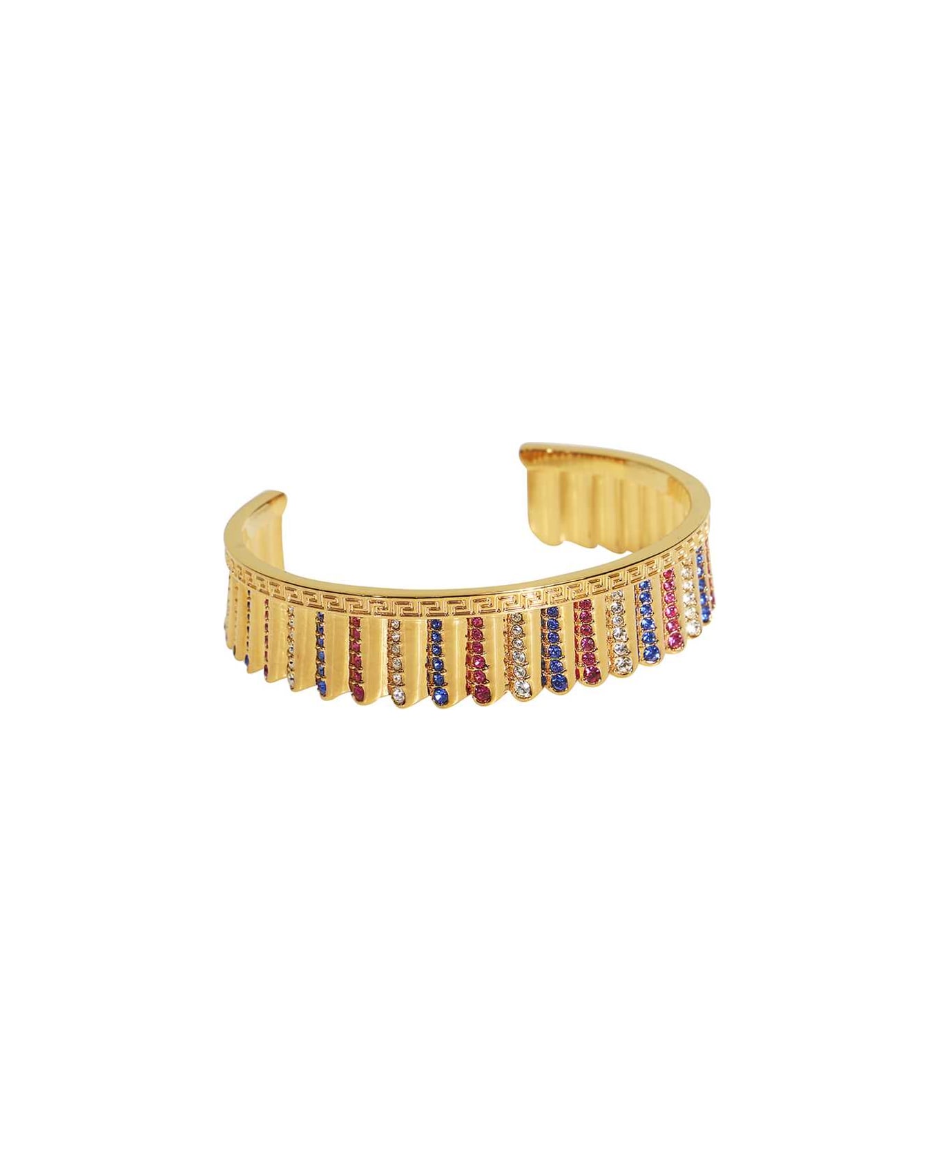 Versace Embellished Gold-tone Metal Bracelet - Gold
