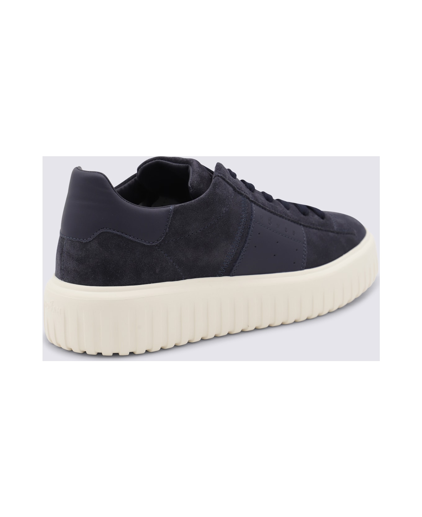 Hogan Blue Leather Sneakers - Blue