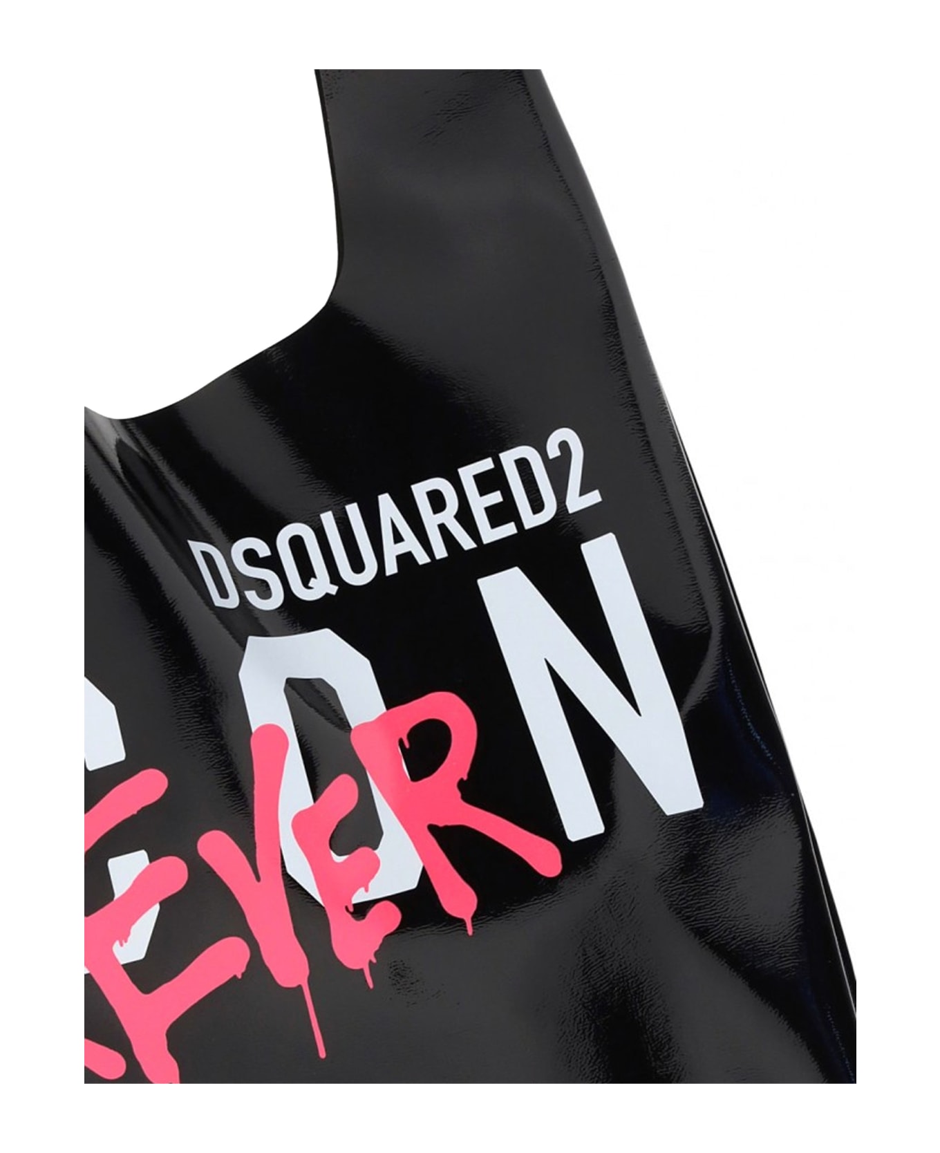 Dsquared2 Leather Shopping Bag - Black