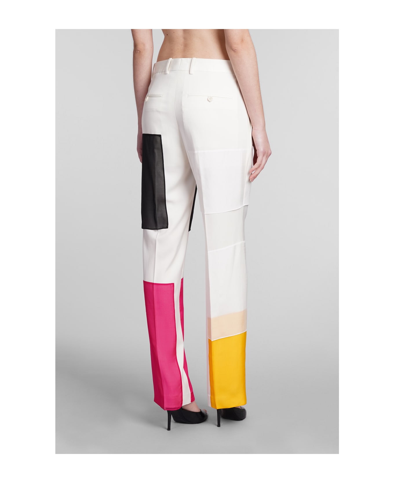 Helmut Lang Pants In Multicolor Polyester - multicolor ボトムス