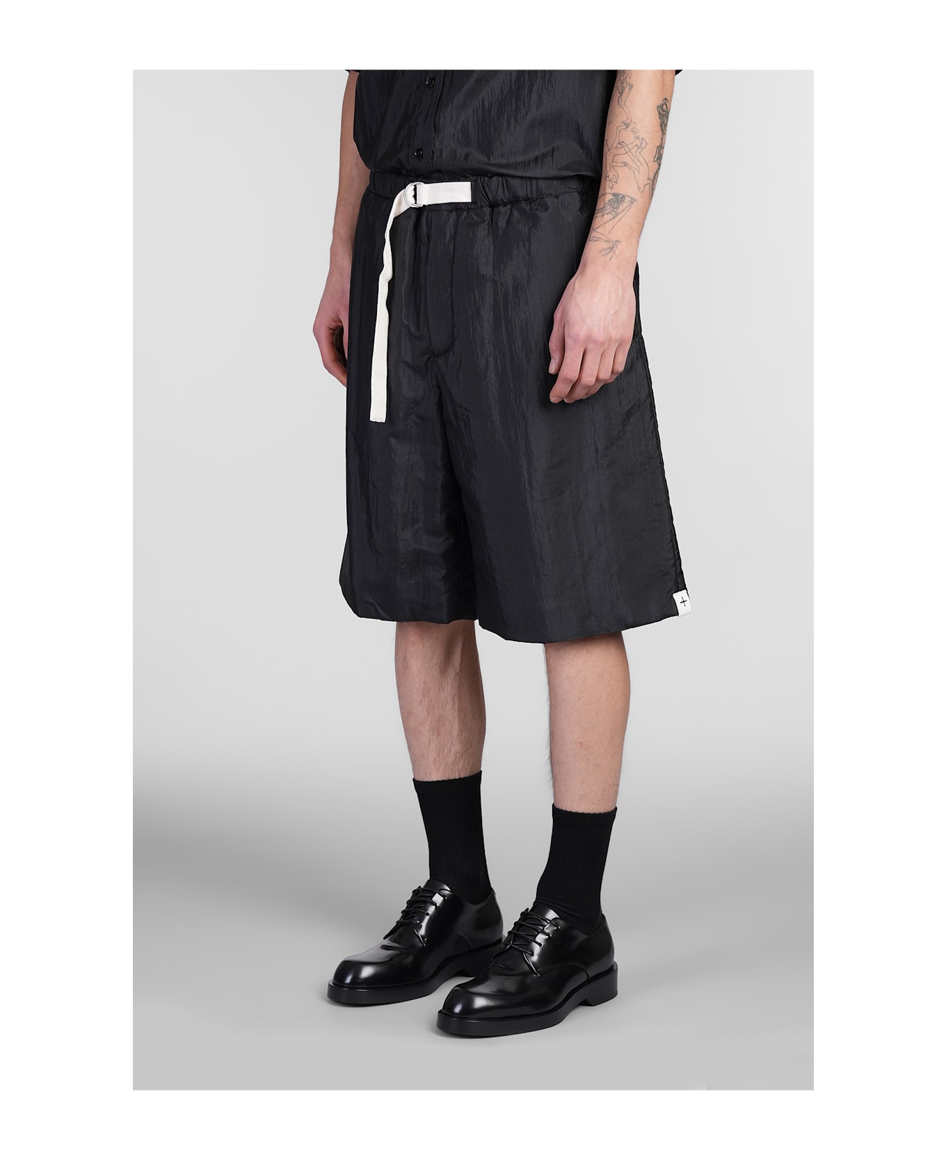 Jil Sander Trousers 45 Short Shorts In Black Polyamide - black