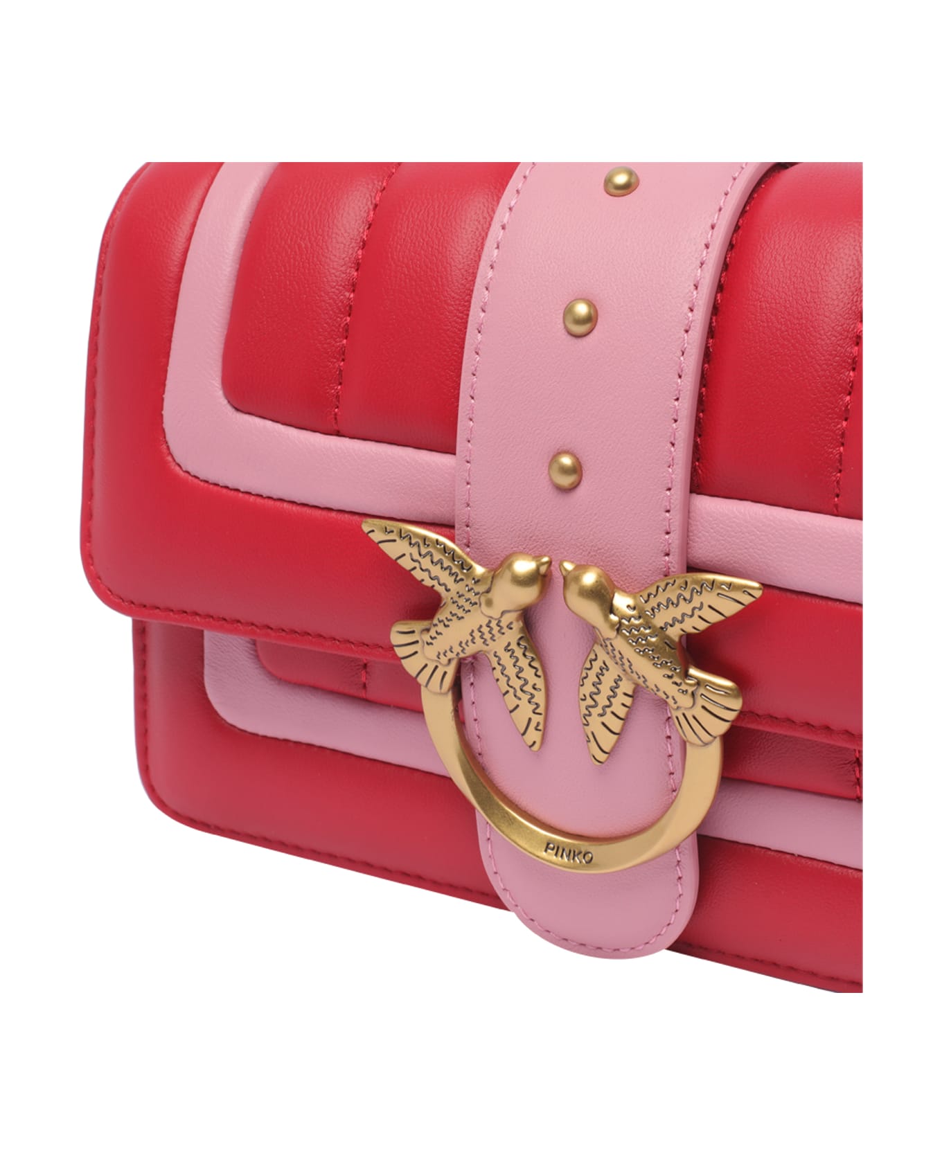 Pinko Mini Love One Crossbody Bag - Red ショルダーバッグ