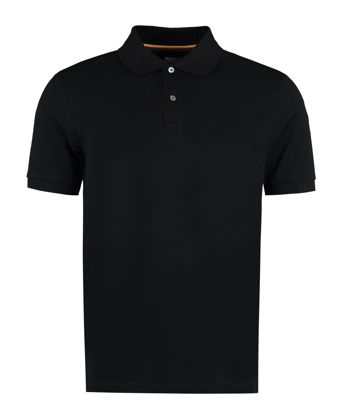 Paul Smith Cotton-piqué Polo Shirt - black