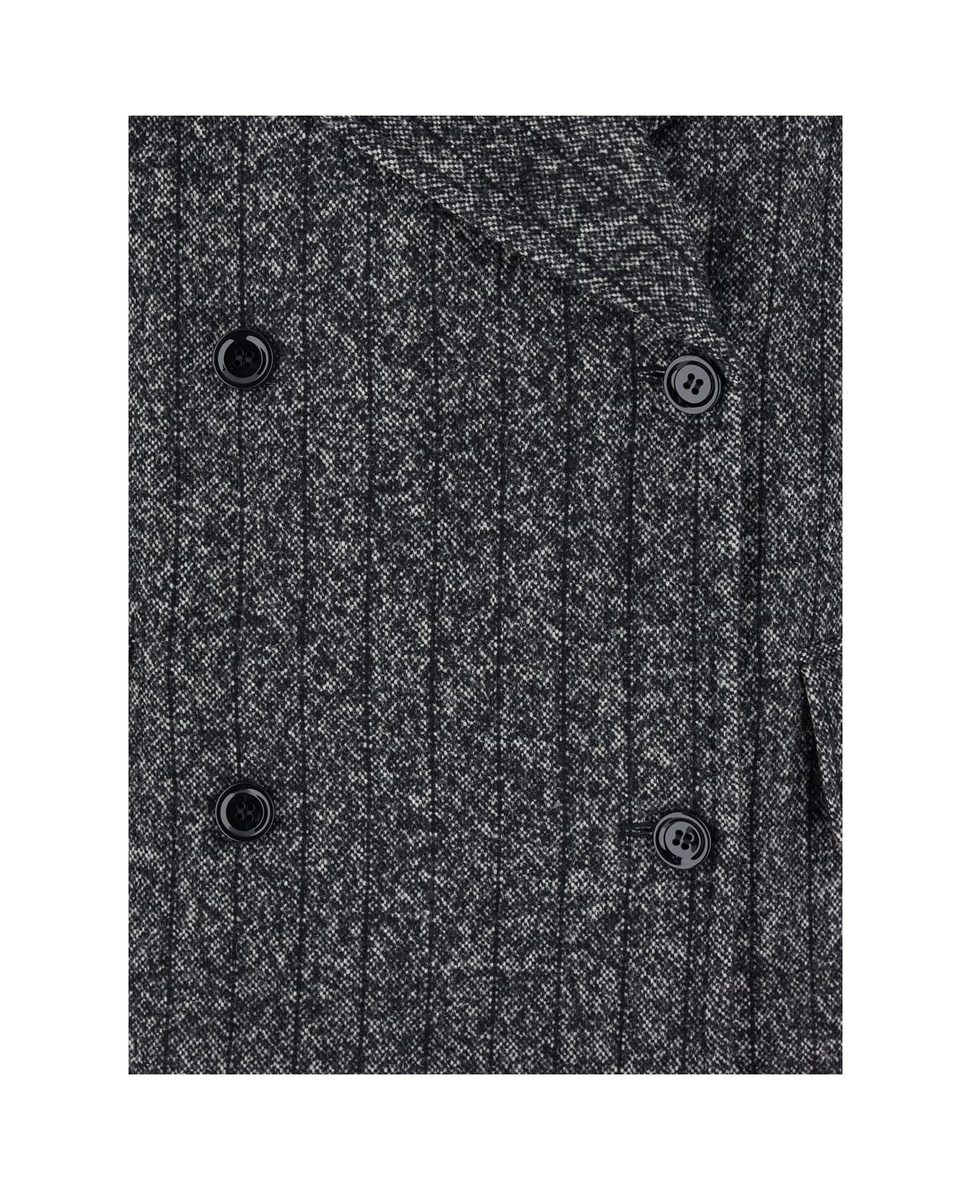 Dolce 
Gabbana Striped Wool Blazer - Grey