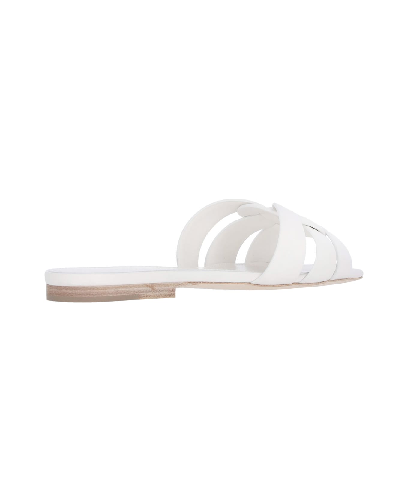 サンダル・ミュール Saint Laurent NU PIEDS 05 TRIBUTE SANDALS Tribute Nu Pieds 05 leather sandals in black - Saint Laurent