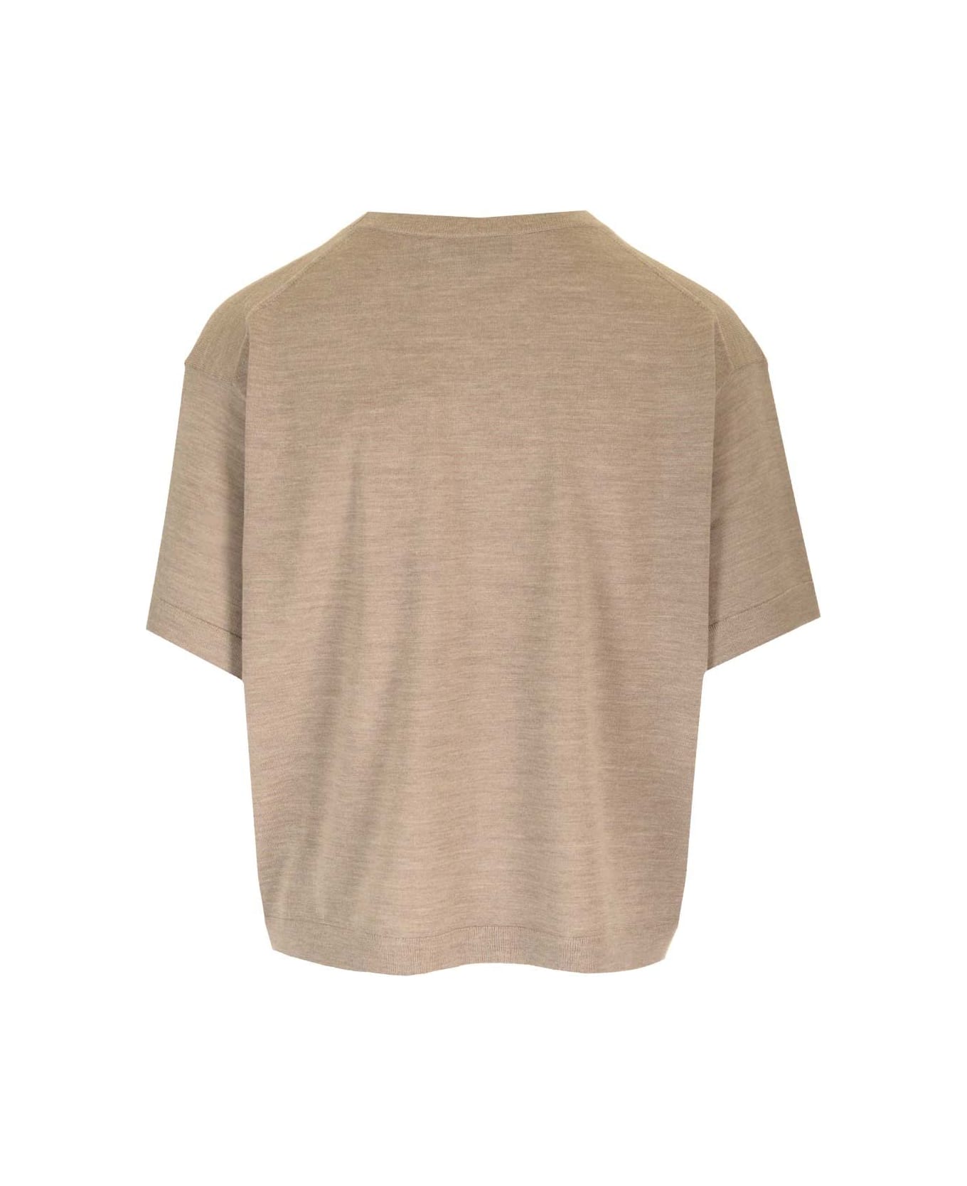 Theory Regal Wool T-shirt - Beige