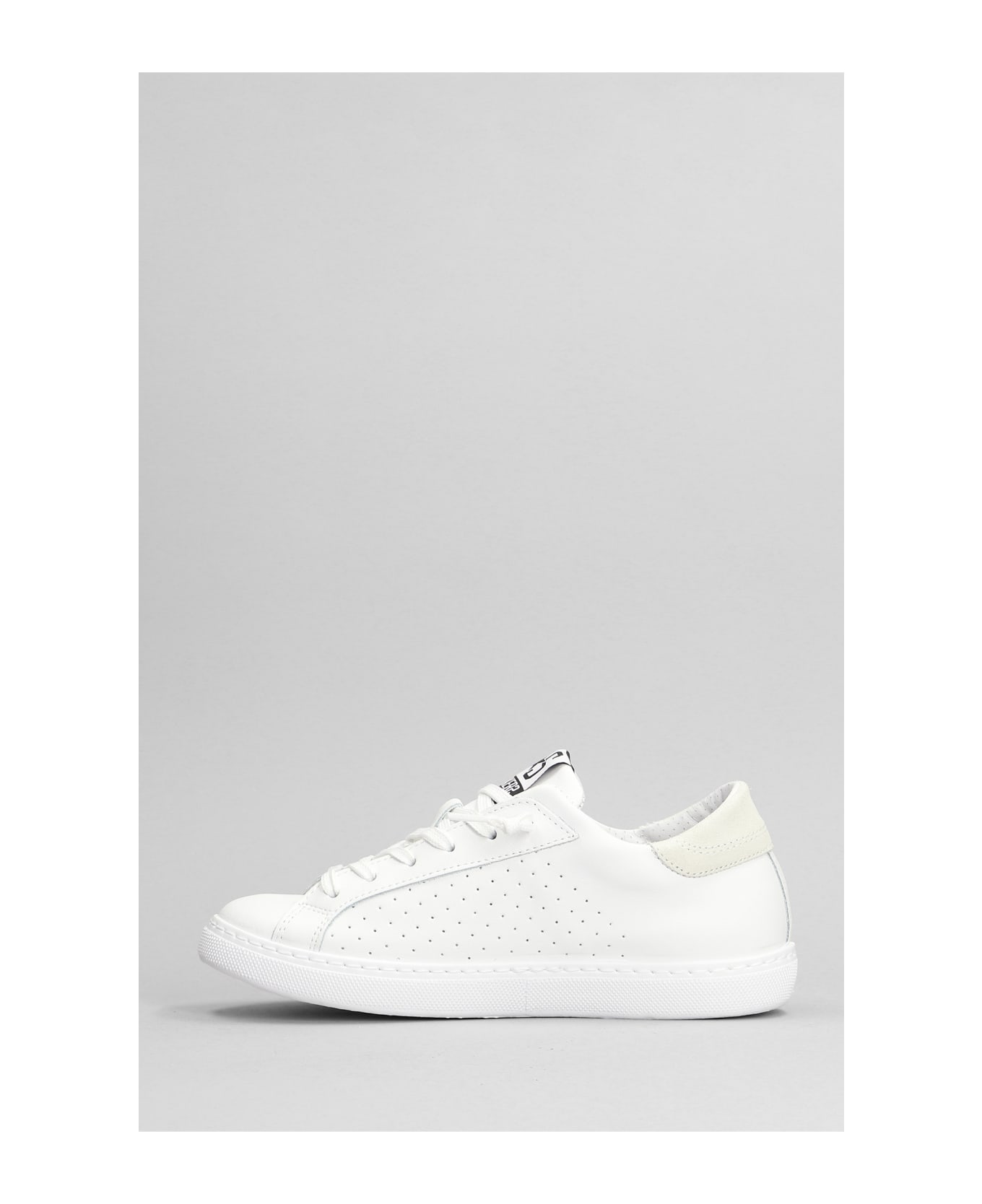 2Star One Star Sneakers In White Suede And Leather - white
