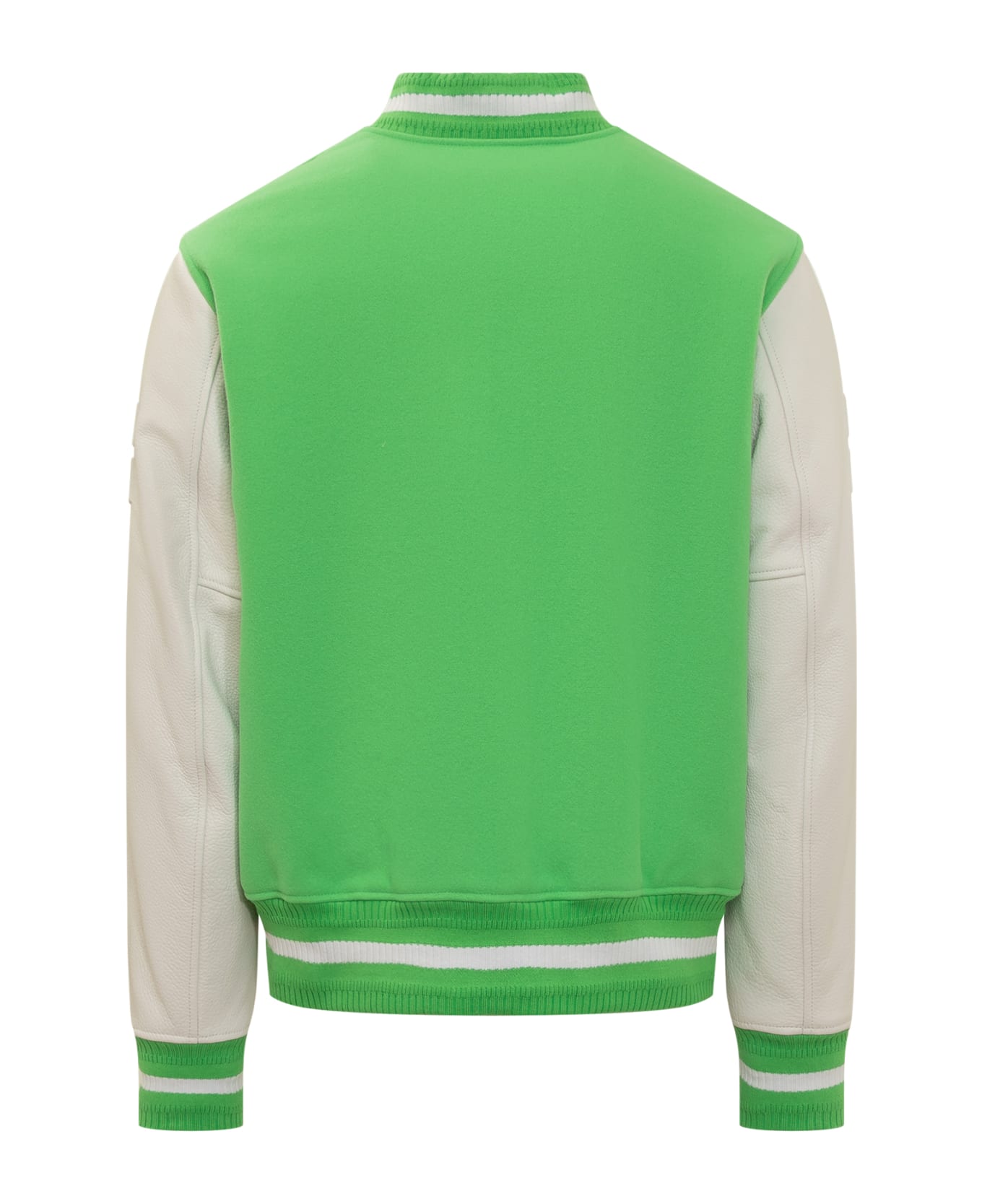 Givenchy Wool And Leather Bomber Jacket - BRIGHT GREEN ジャケット