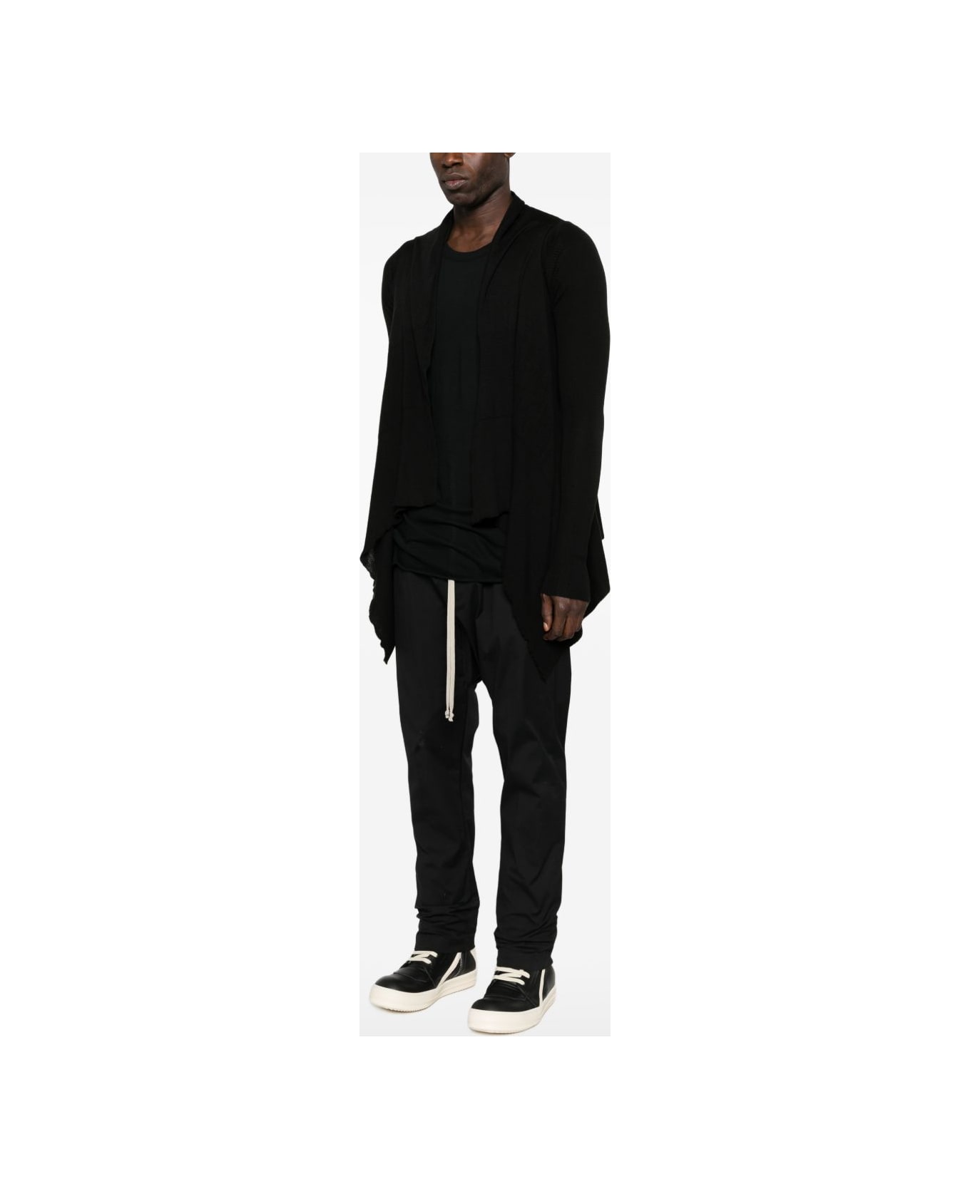 Rick Owens Wool Knitted Cardigan - Black