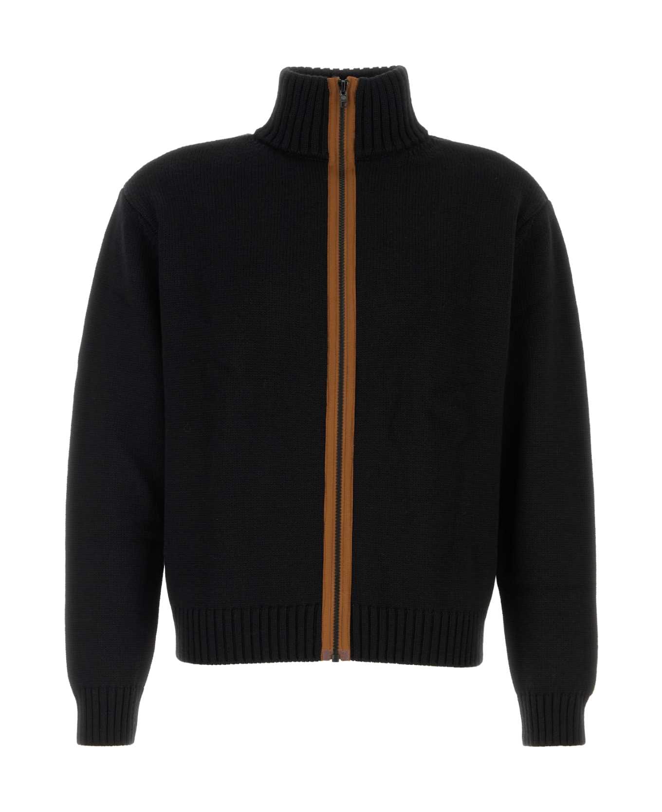 Gimaguas Black Wool And Acrylic Alonso Cardigan - BLACK