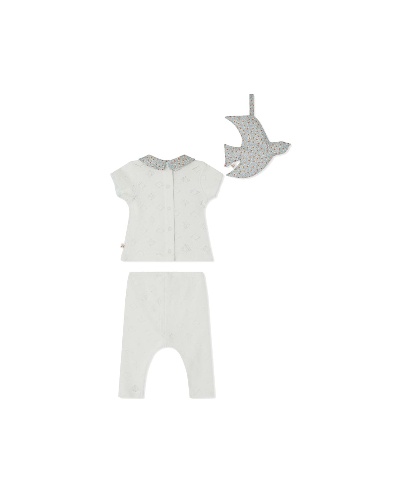 Bonpoint T-shirt With Pants Set - BLUE