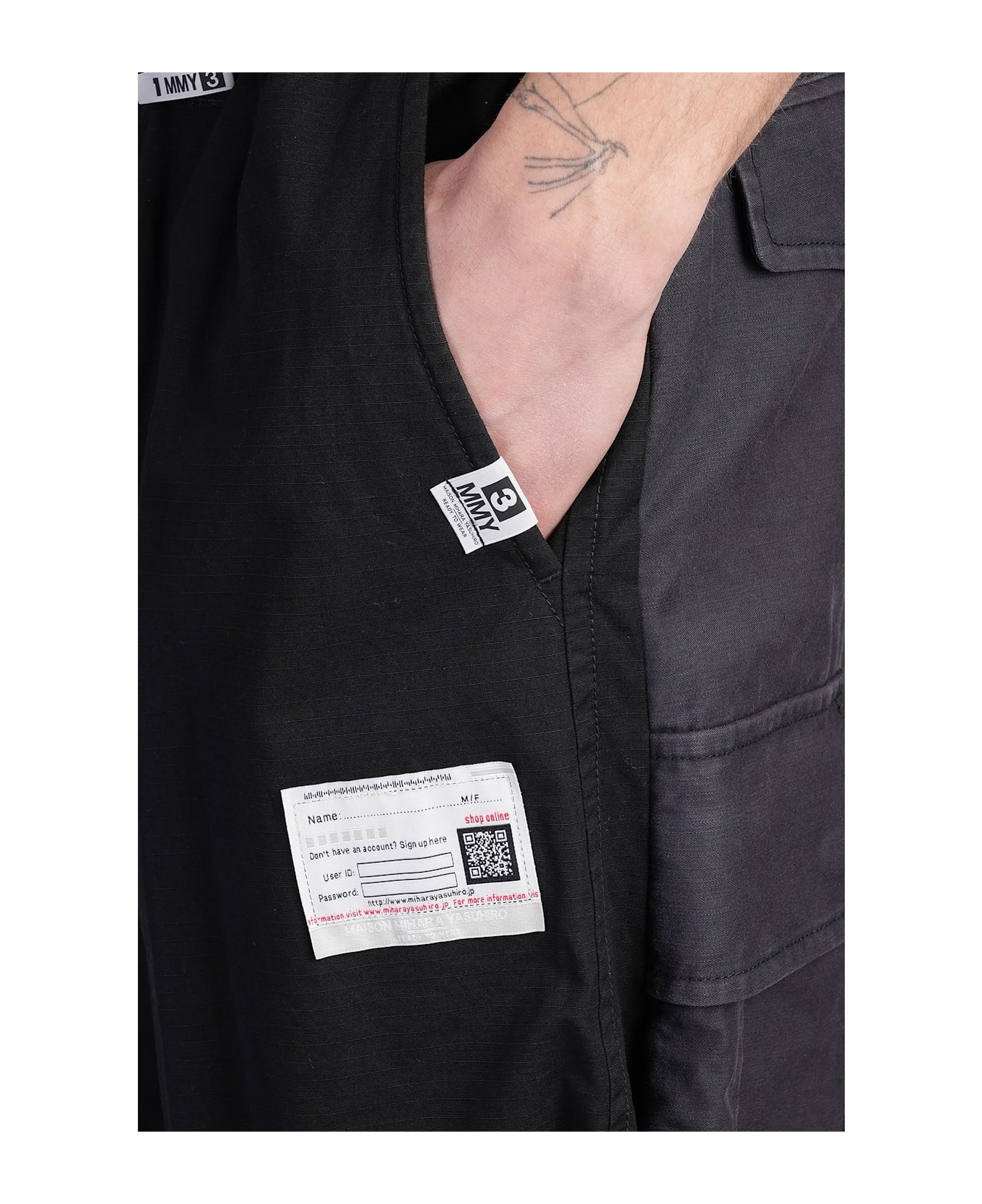 Mihara Yasuhiro Shorts In Black Cotton - black