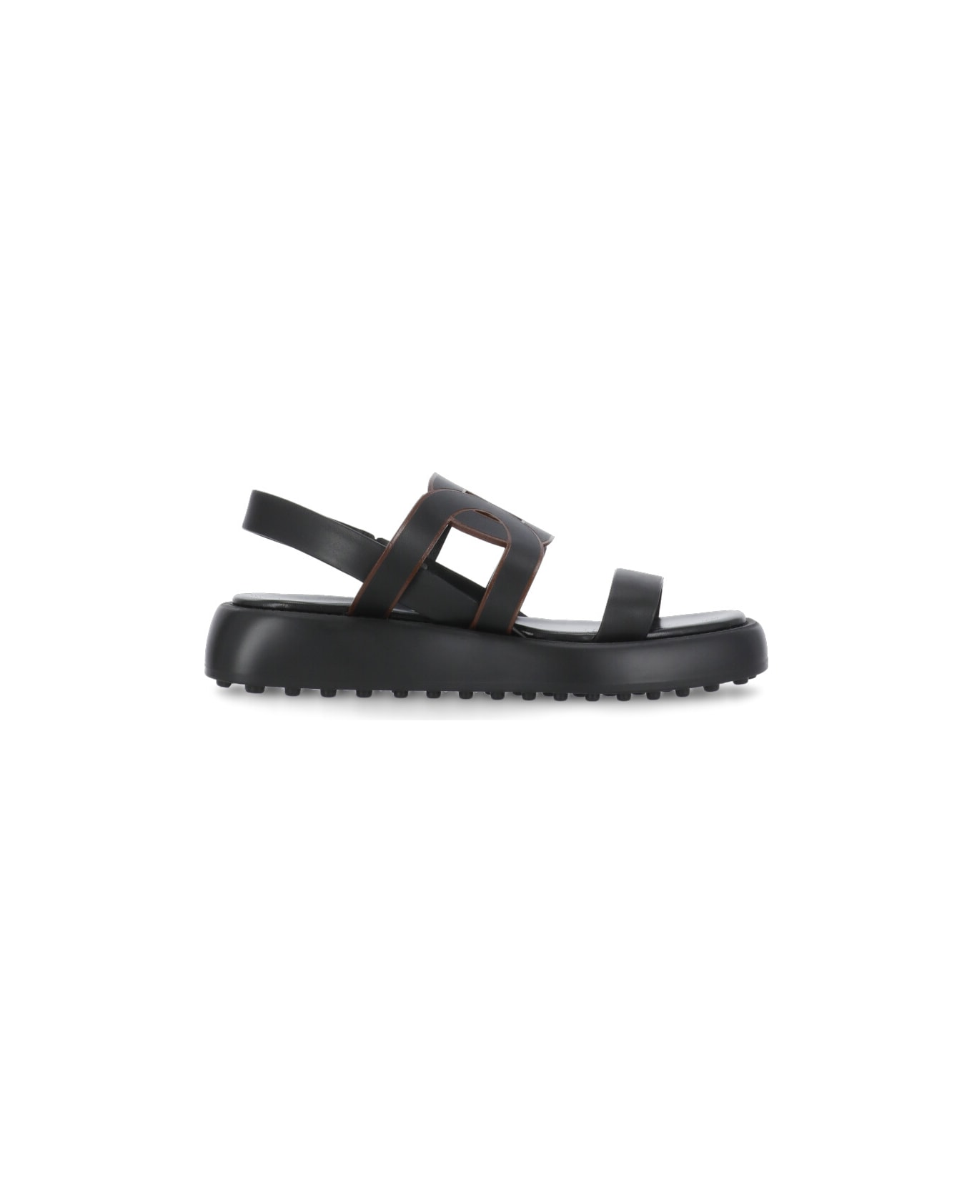 Tod's Leather Sandals - Black
