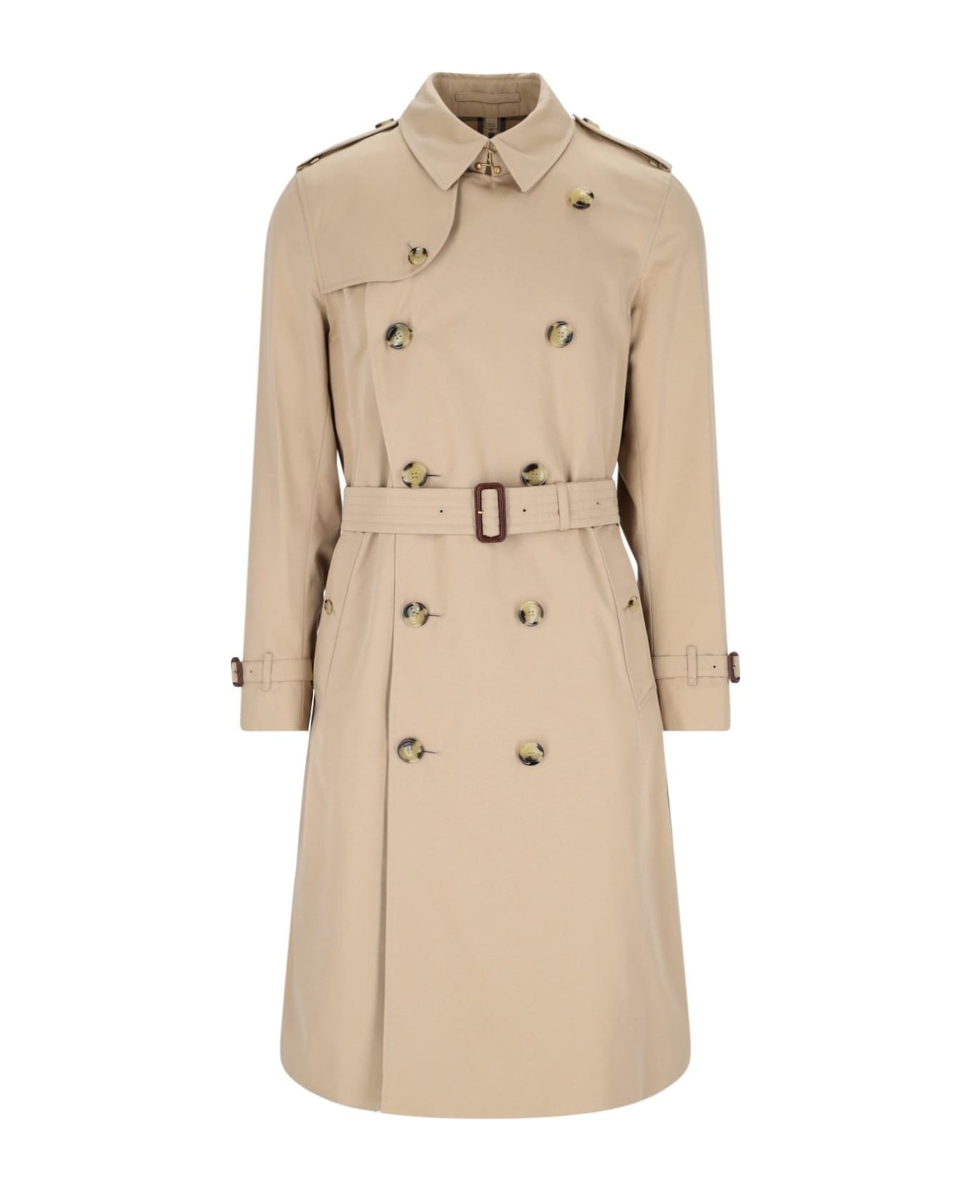 Burberry Double-breasted Trench Coat - Nude & Neutrals