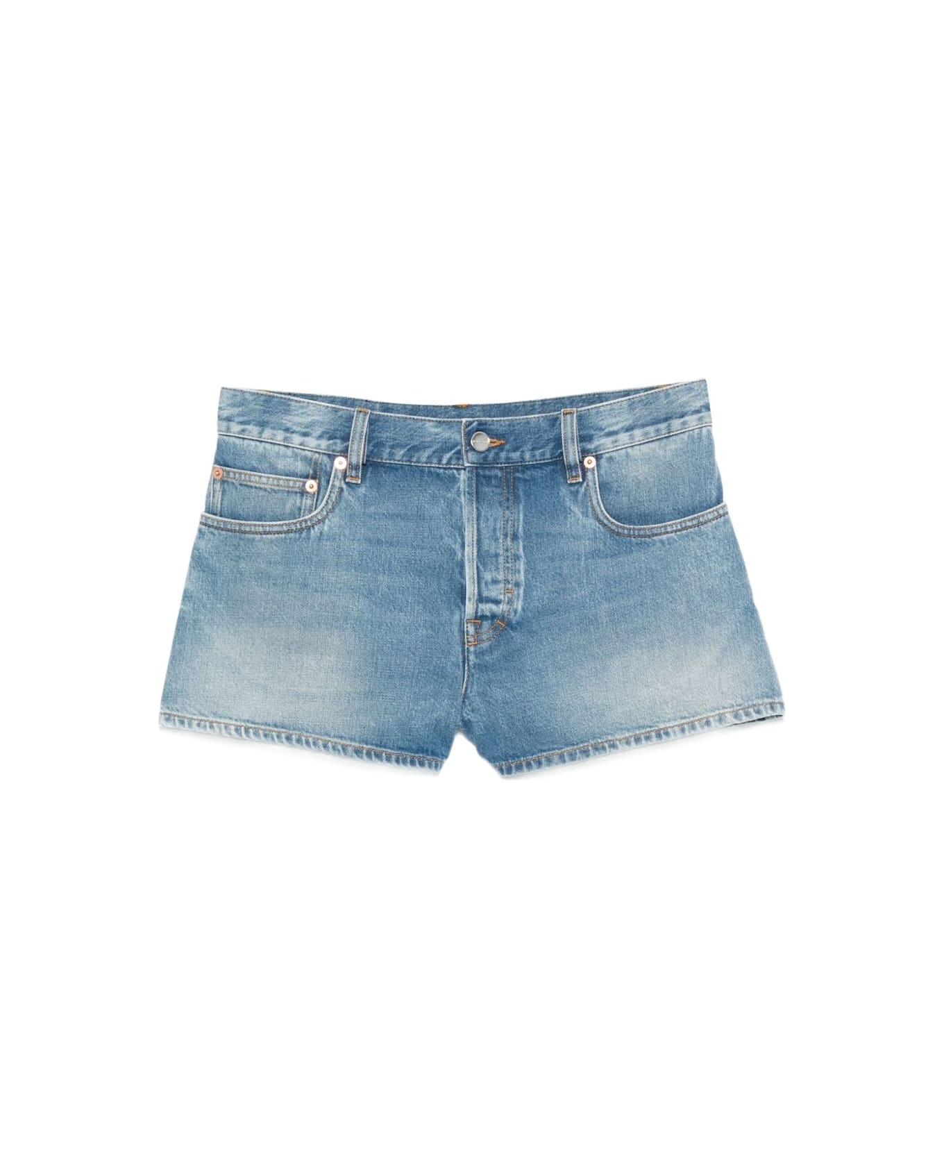 Gucci Denim Cotton Shorts - Clear Blue