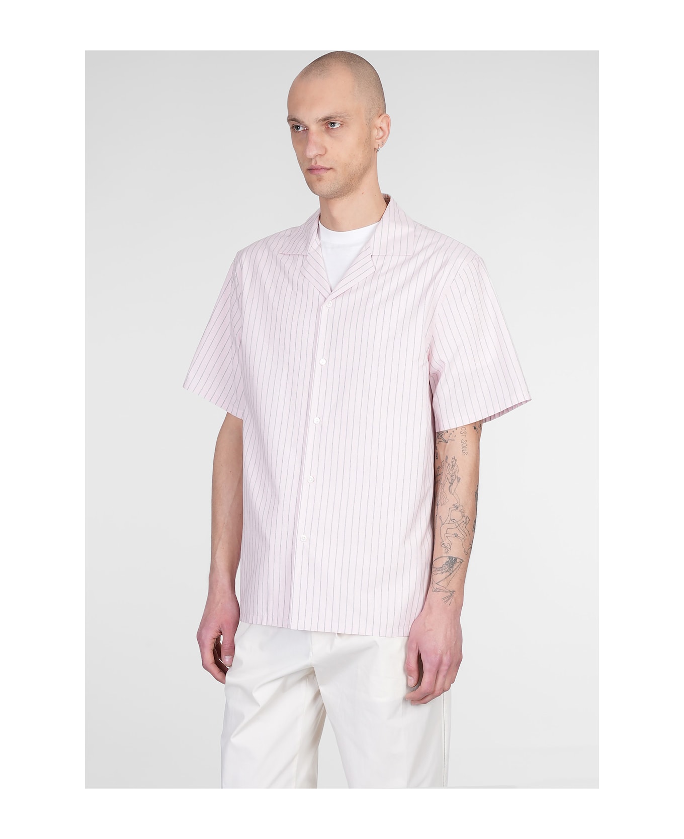 Lanvin Shirt In Rose-pink Cotton - rose-pink