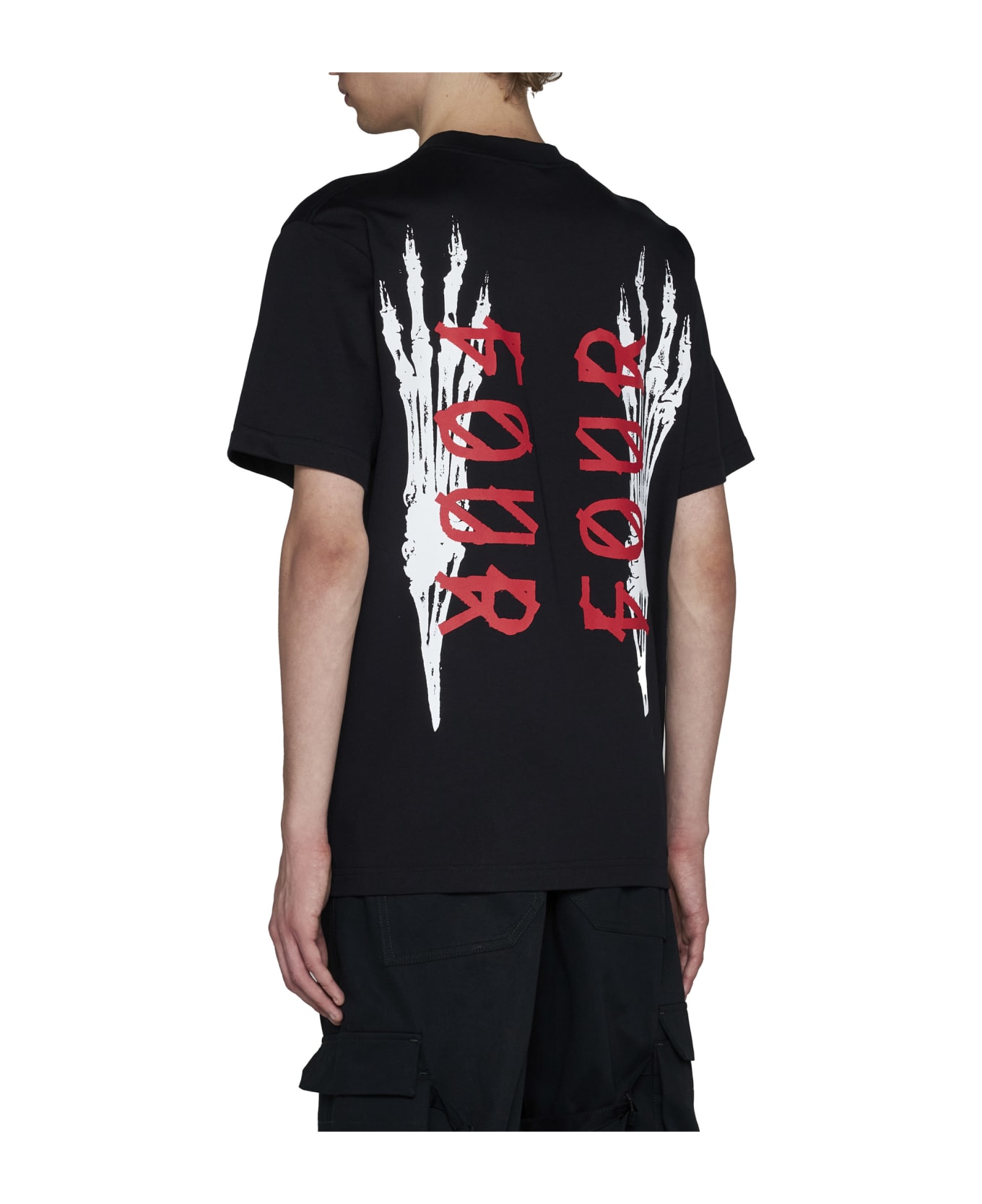 44 Label Group T-Shirt - Black+forever print シャツ