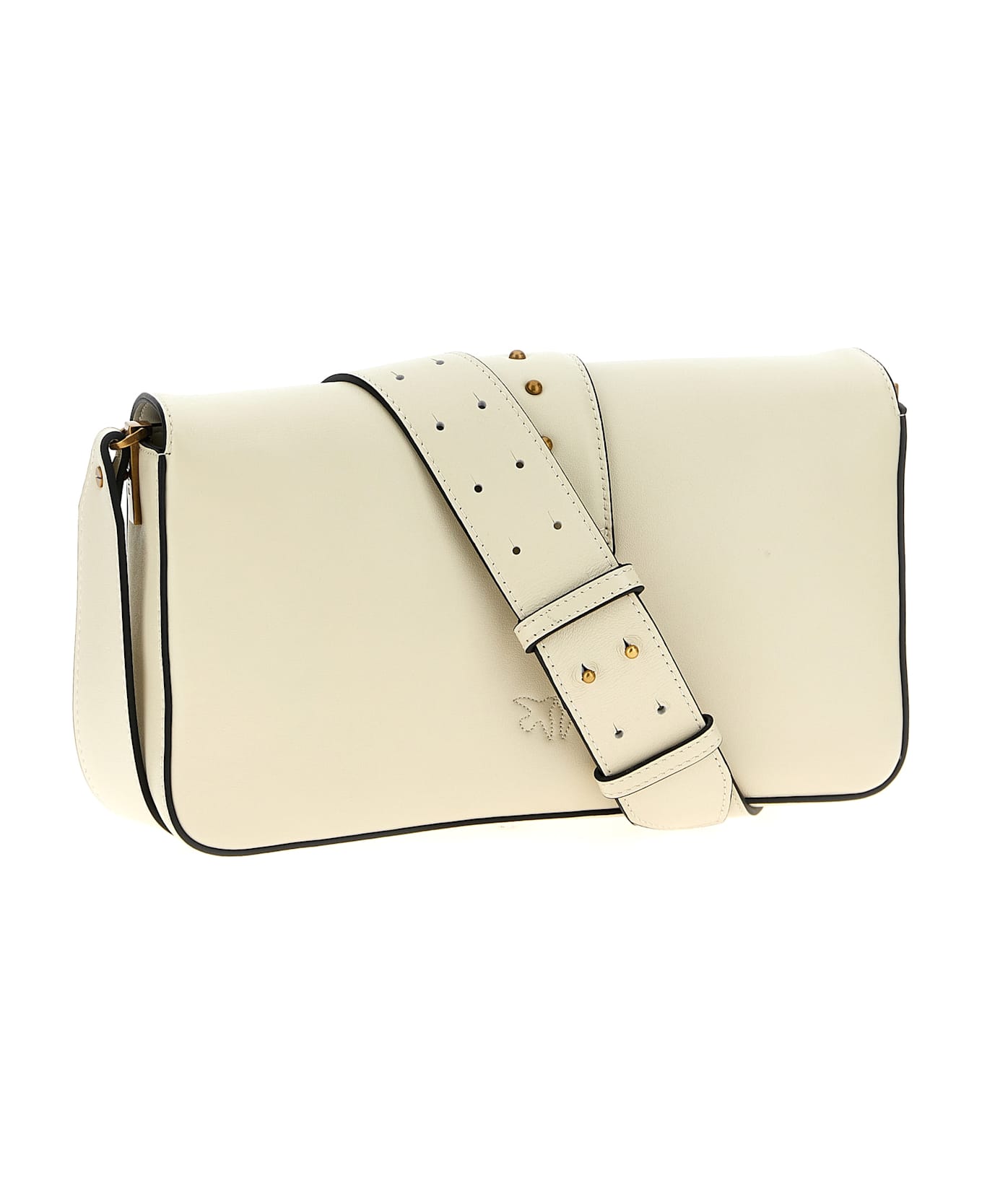 Pinko Love One Classic Crossbody Bag - White