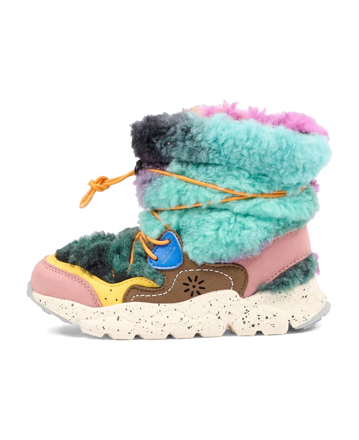 Flower Mountain Multicolor Ankle Boots For Kids - Multicolor