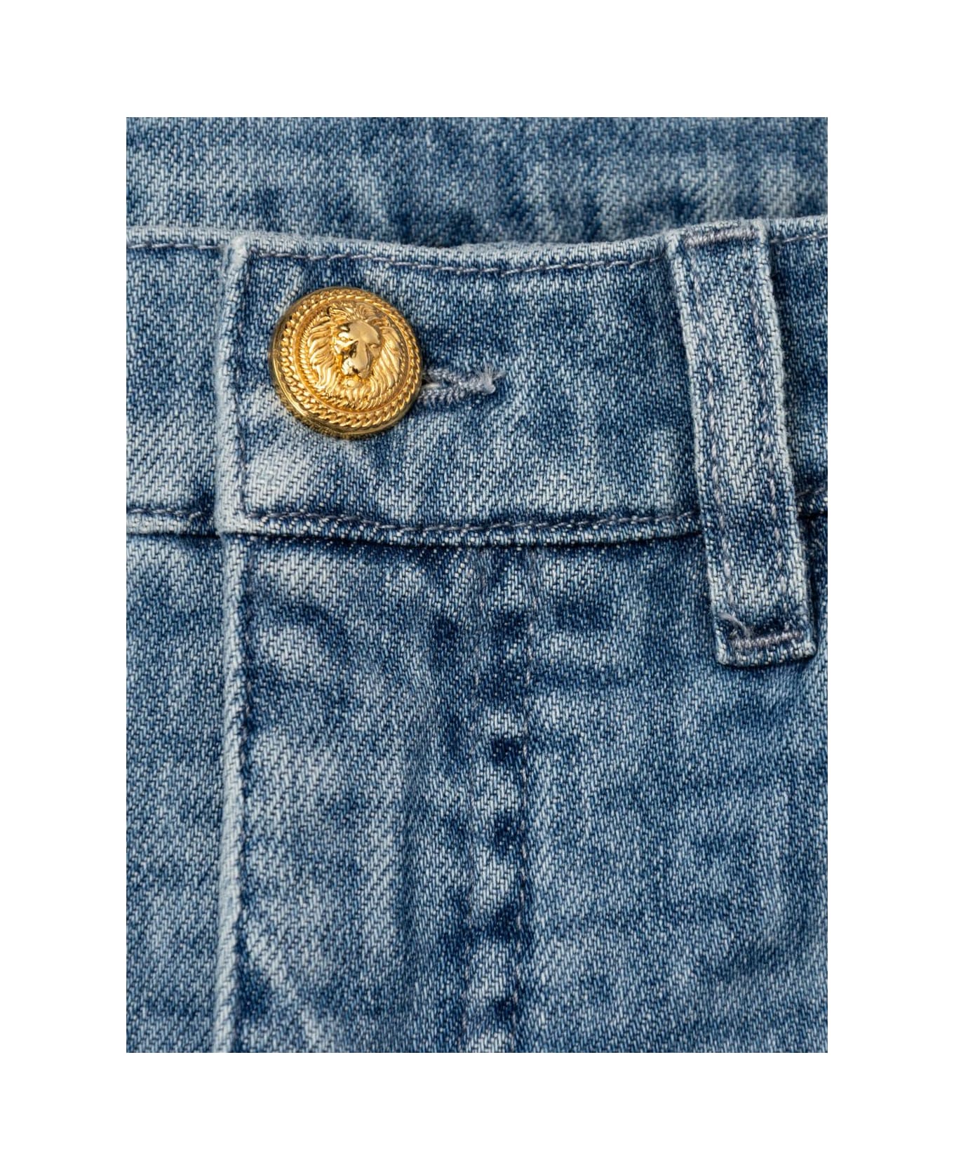 Balmain Shorts Denim - Light blue